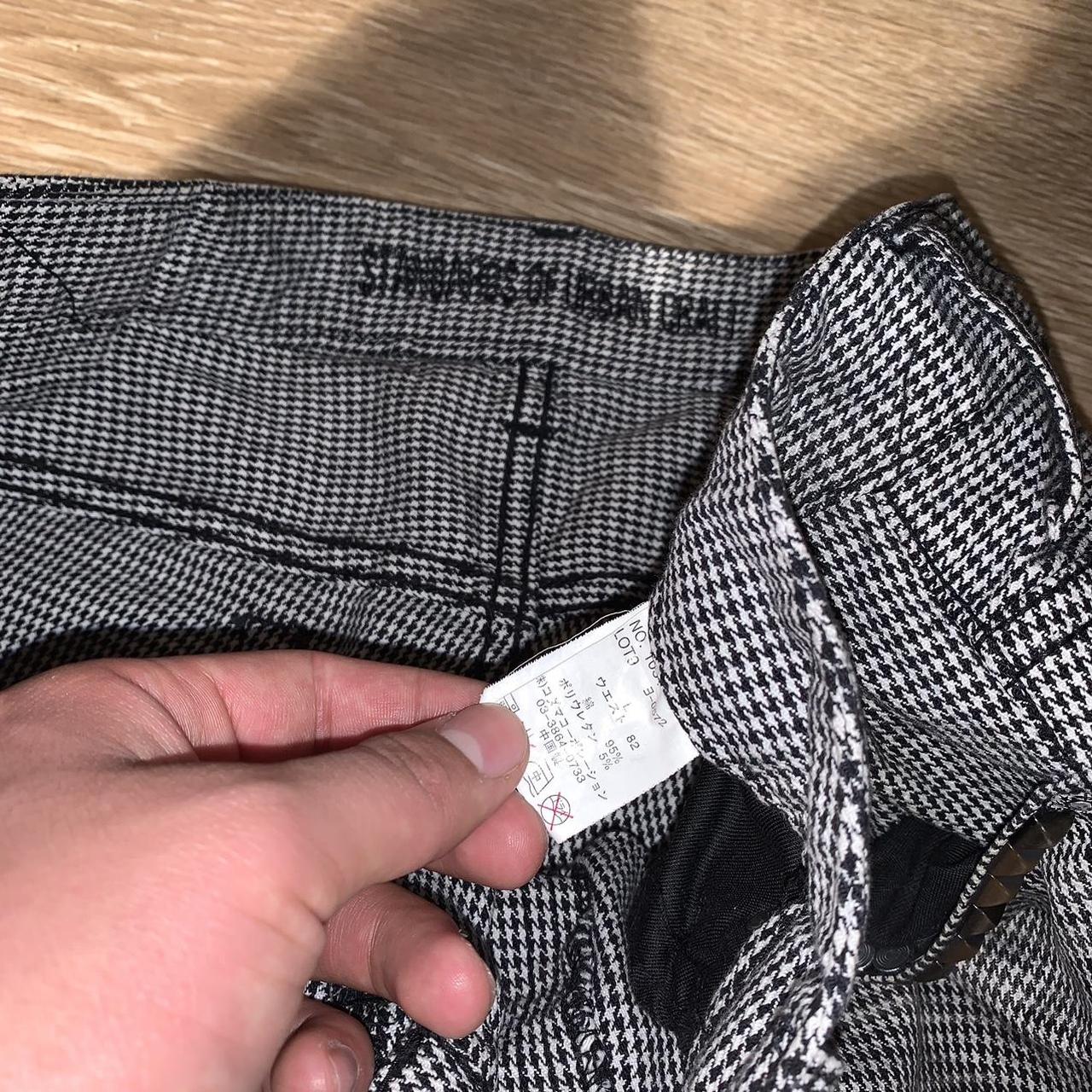 Undercoverism Men's Grey and White Jeans Depop