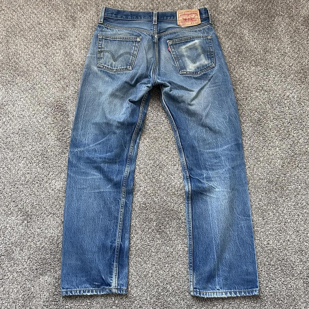 Vintage Y2K men’s Levi’s 501 straight leg jeans... - Depop