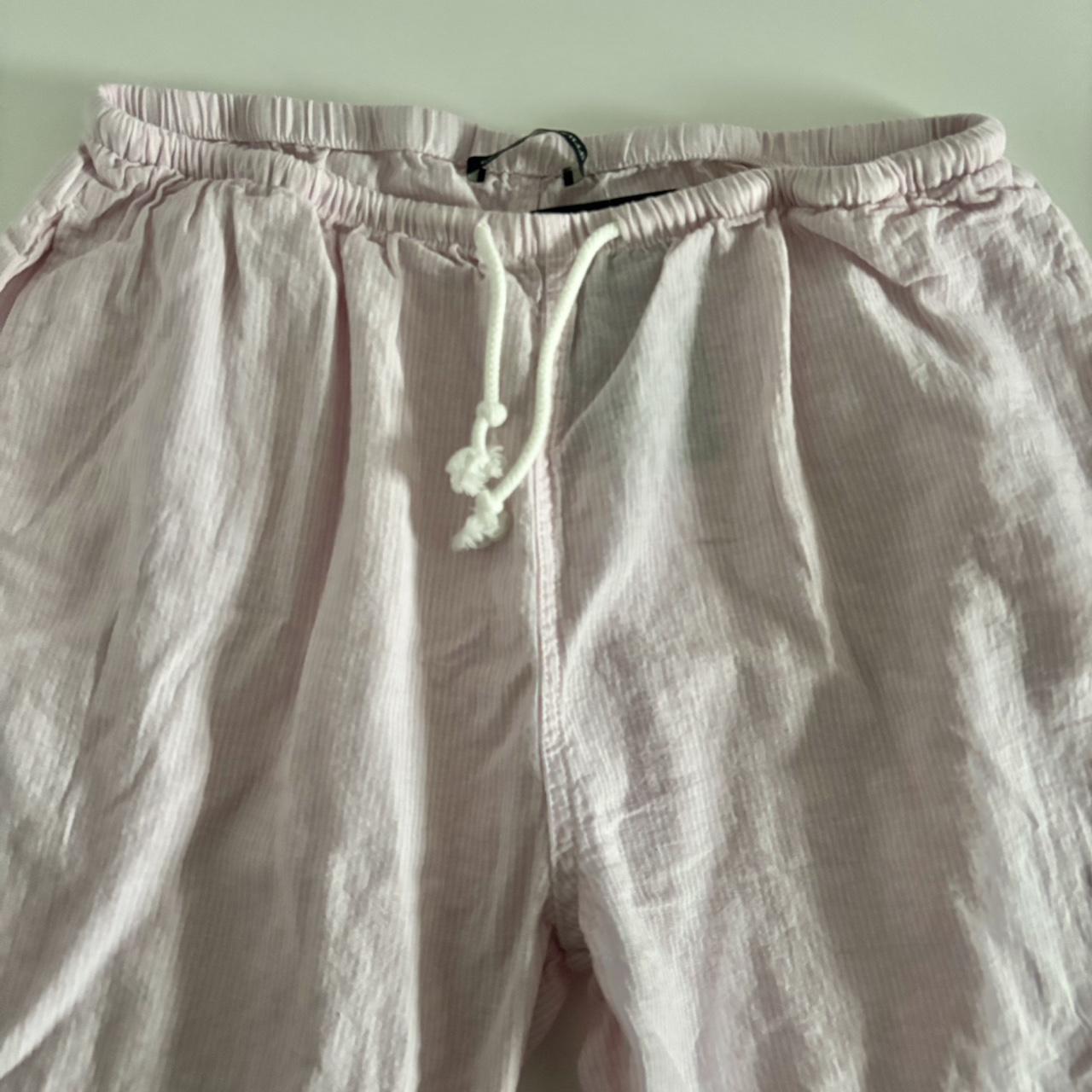 Brandy Melville Pink Linen Pants 🎀 BNWT. Never worn,... - Depop