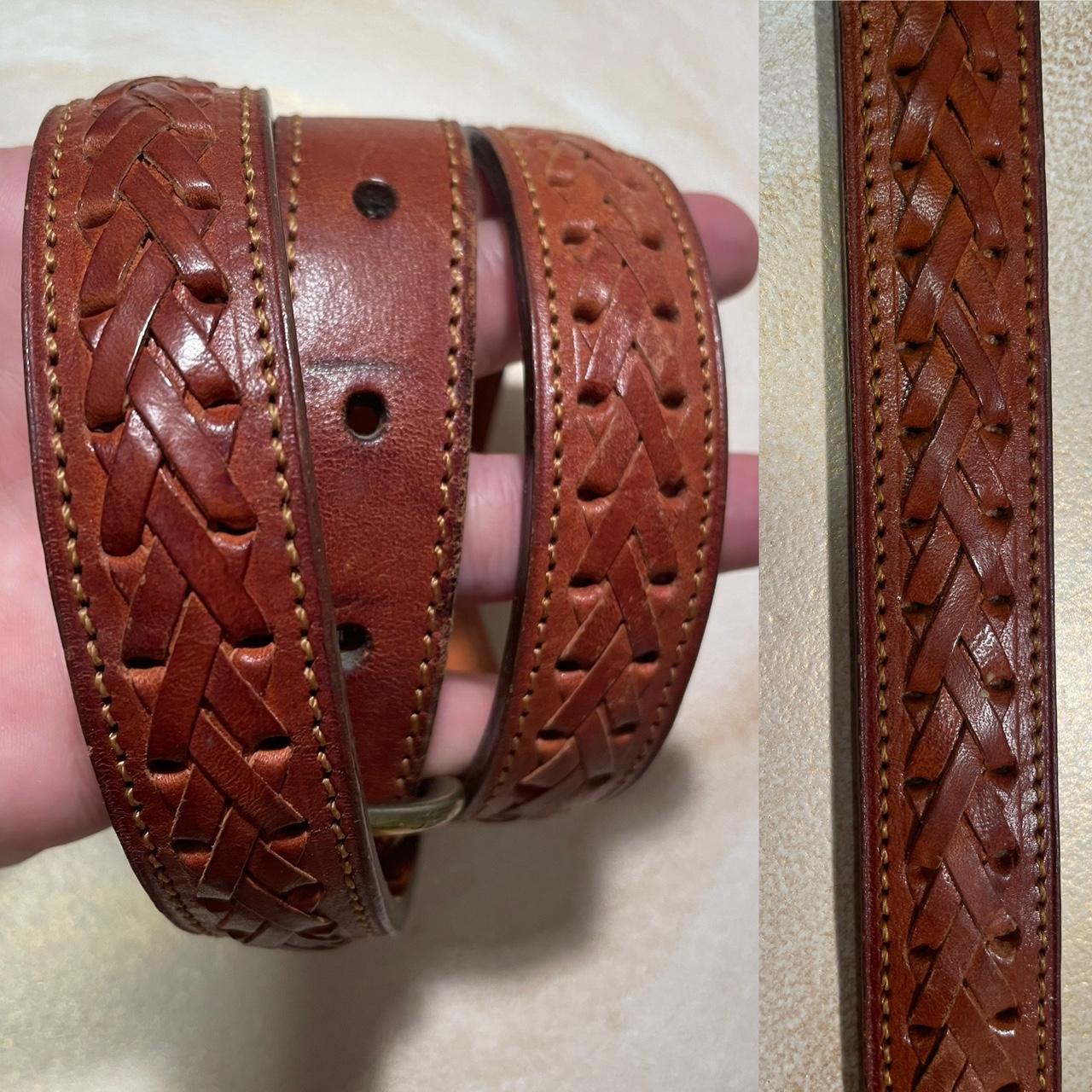 Red Dior Leather Belt