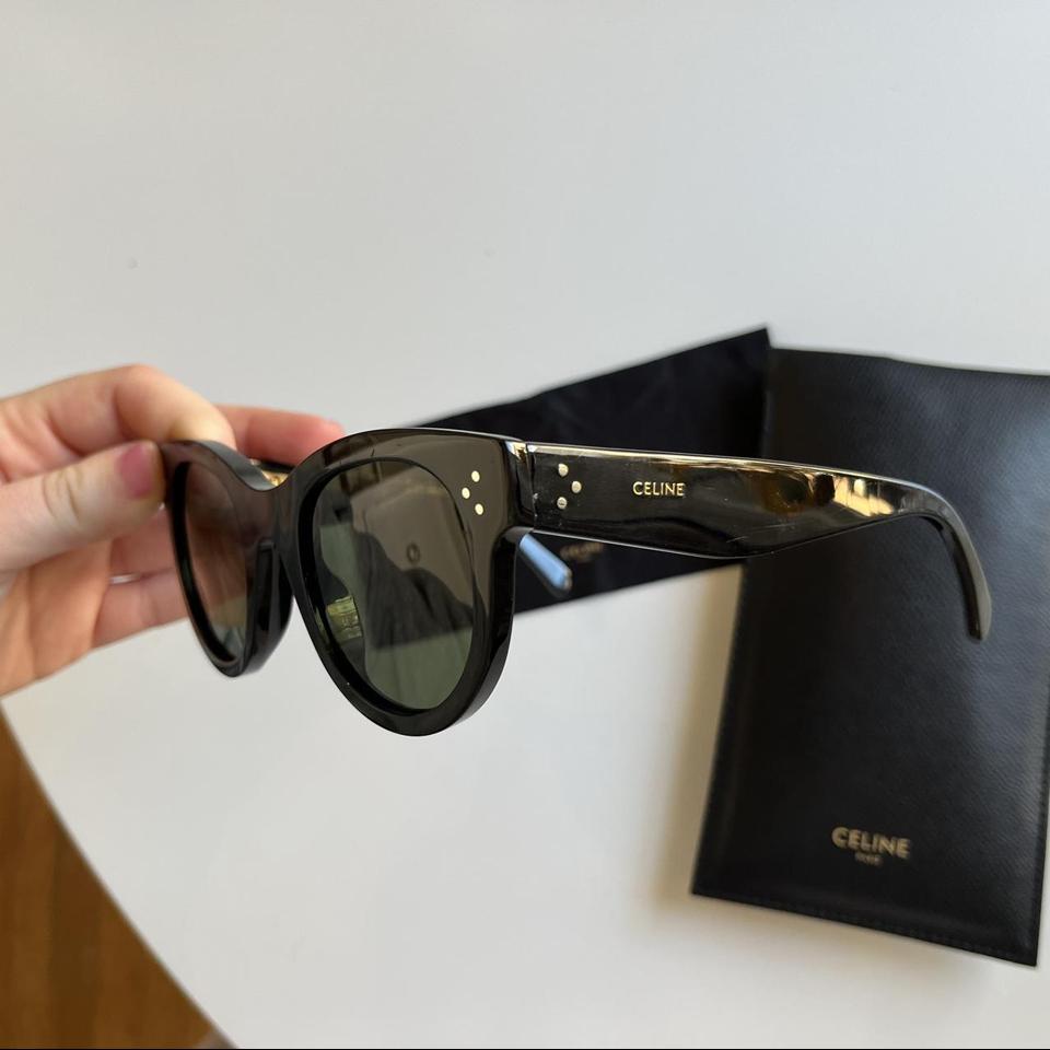 Celine // Celine Black Audrey Oversized Sunglasses – VSP Consignment