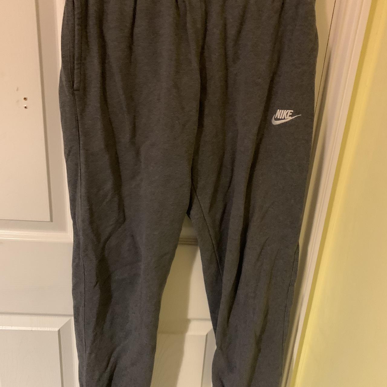 mens grey nike tracksuit bottoms