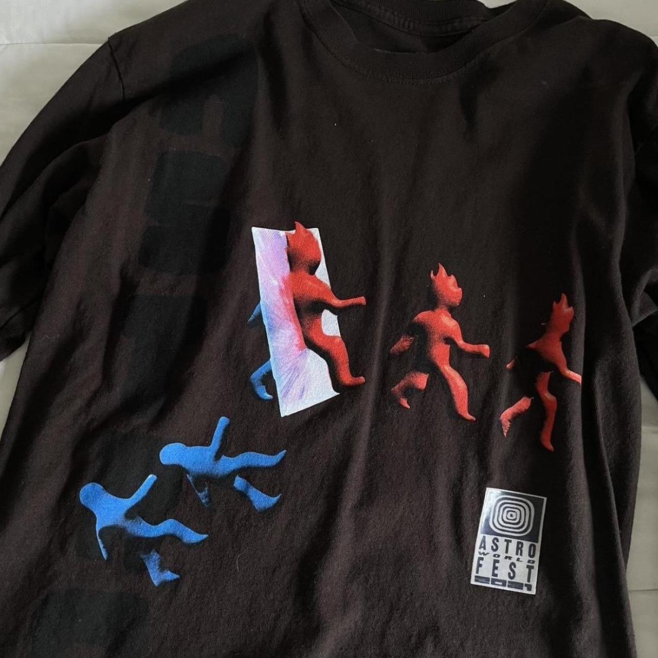 2021 OFFICIAL ASTROWORLD MERCH, brown long sleeve