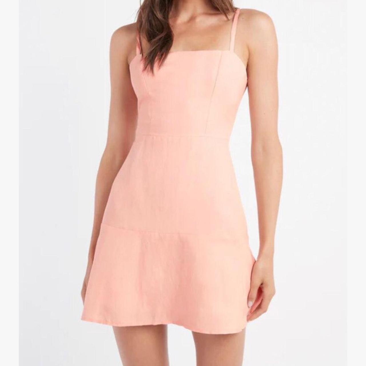 Kookai Shoreline Strappy Mini Dress, Light Pink