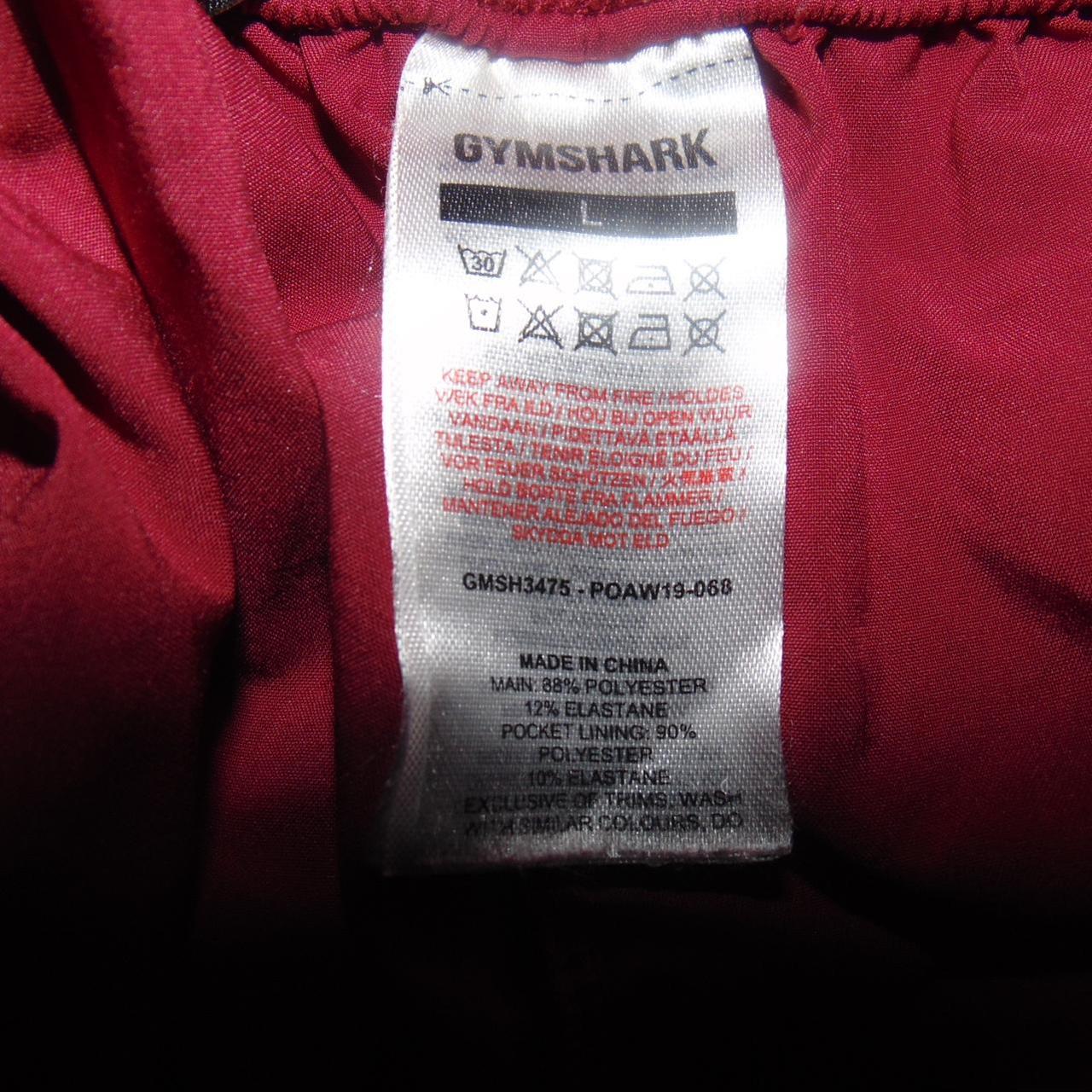 Large Red GYMShark Shorts gym workout fitness... Depop