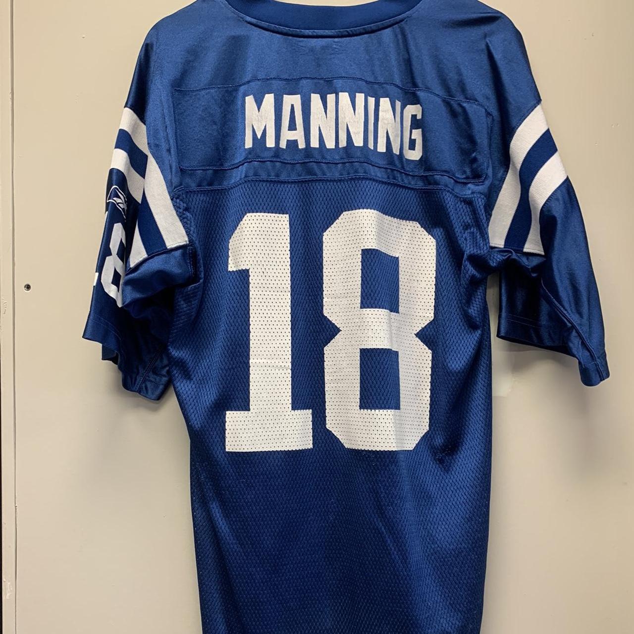 Indianapolis Colts Blue Peyton Manning # 18 REEBOK Jersey Medium