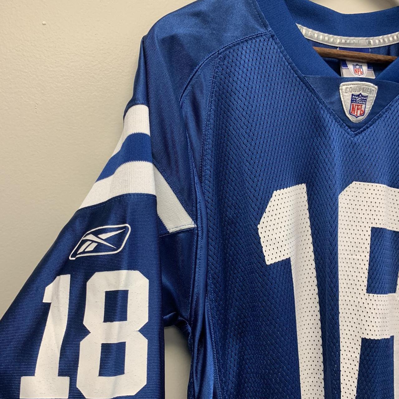 Indianapolis Colts Blue Peyton Manning # 18 REEBOK Jersey Medium