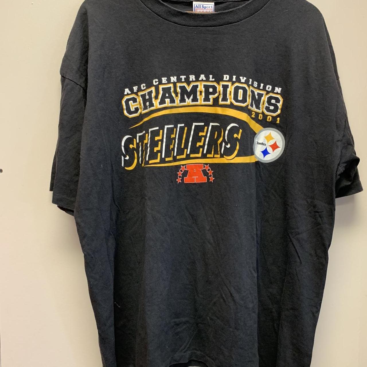 Pittsburgh Steelers 2001 AFC Central Champions Shirt - Depop