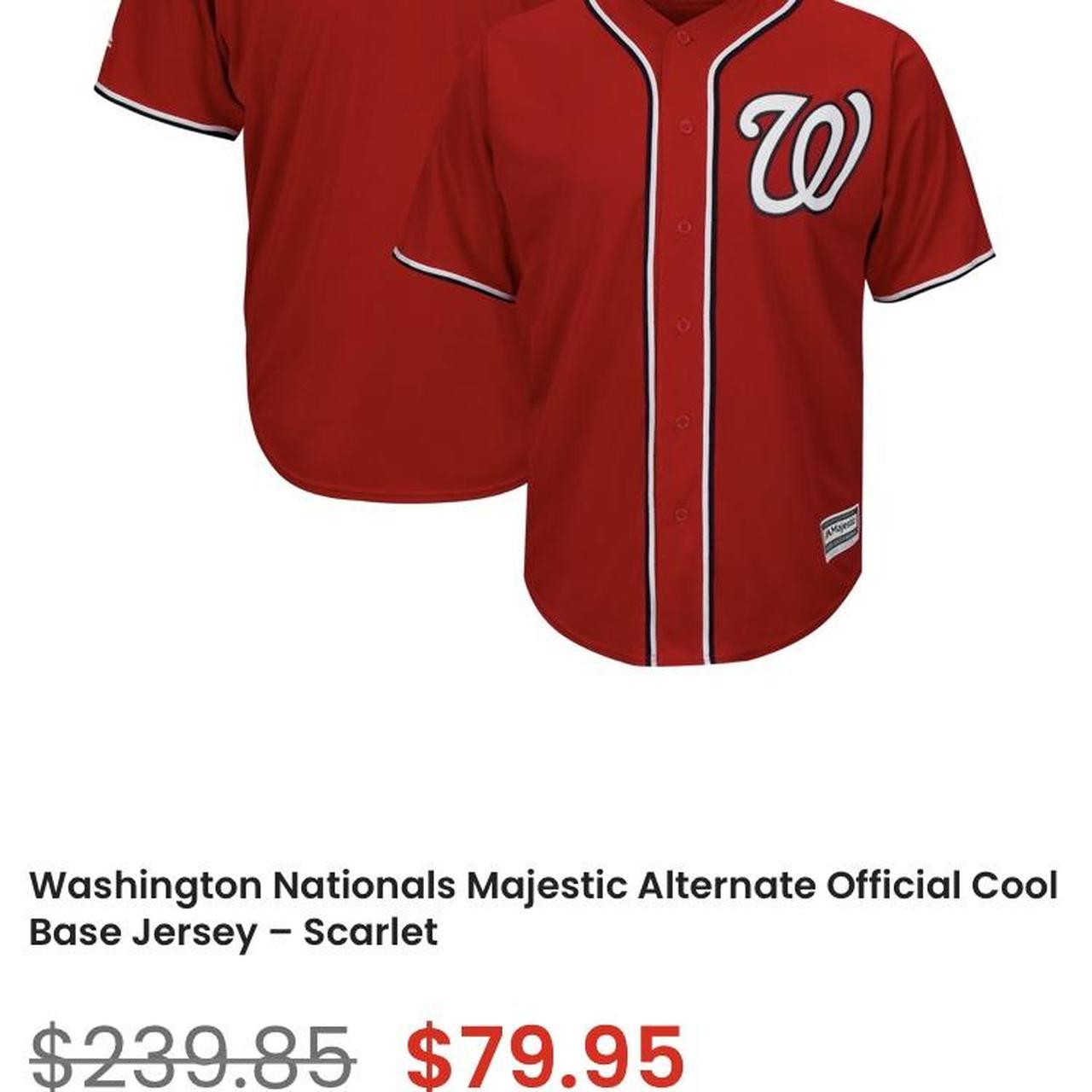 Washington Nationals Majestic Official store Cool Base Jersey