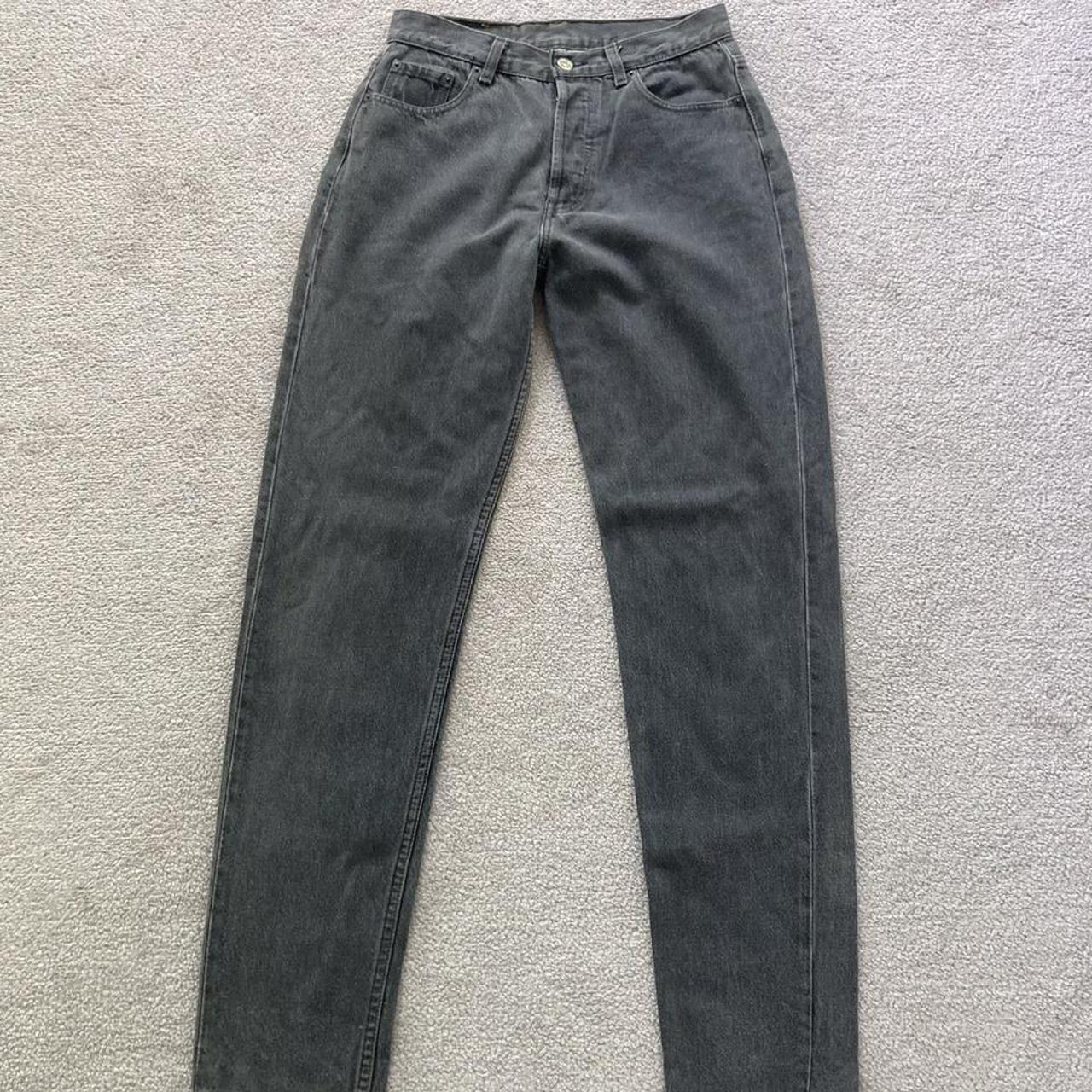 LEVI’S 501s Grey High Waisted Straight Leg Jean... - Depop