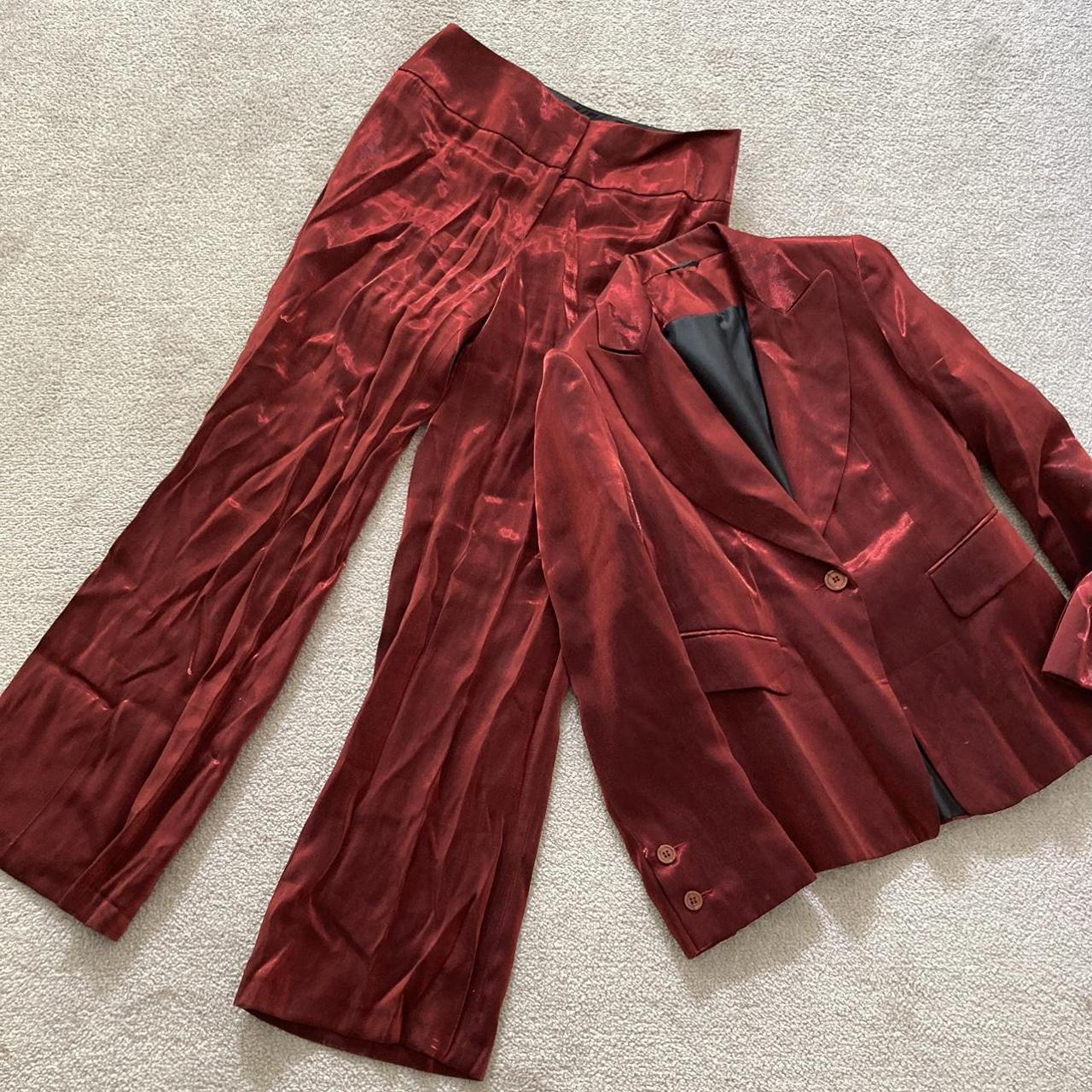 BAY 2p Burgundy Pant Work Suit NWT S/M. 🔥 Such a... - Depop
