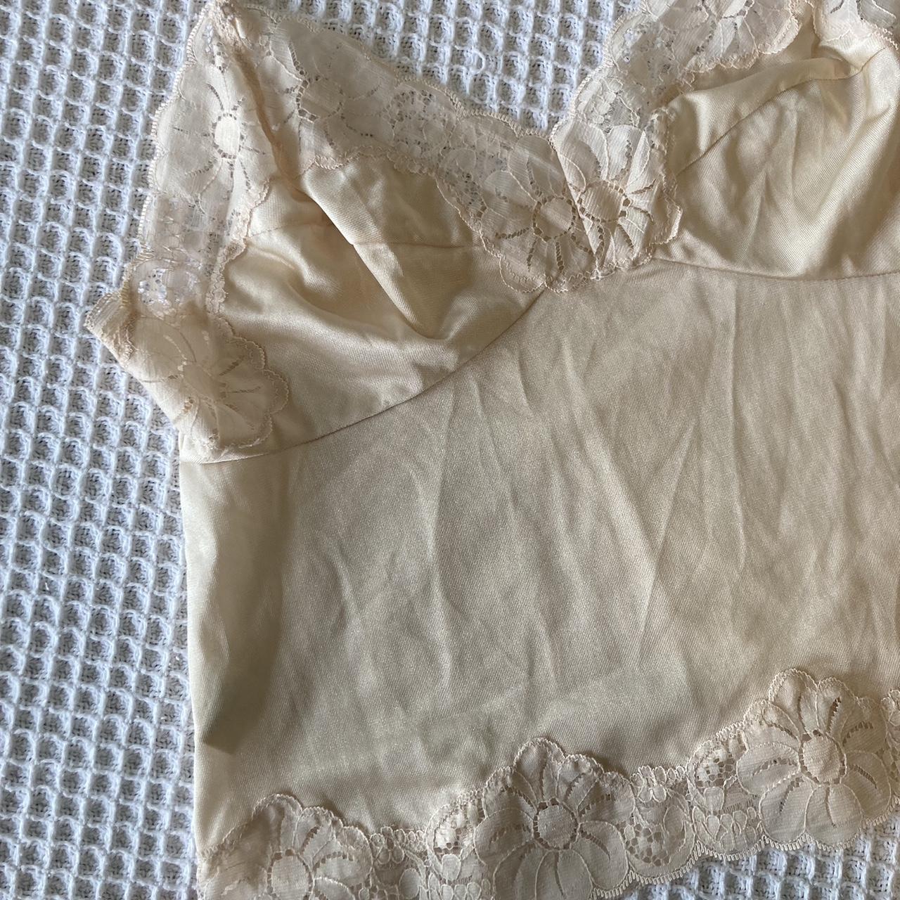 Nude Flesh Colour Lacy Negligee Cami Bralet Top... - Depop
