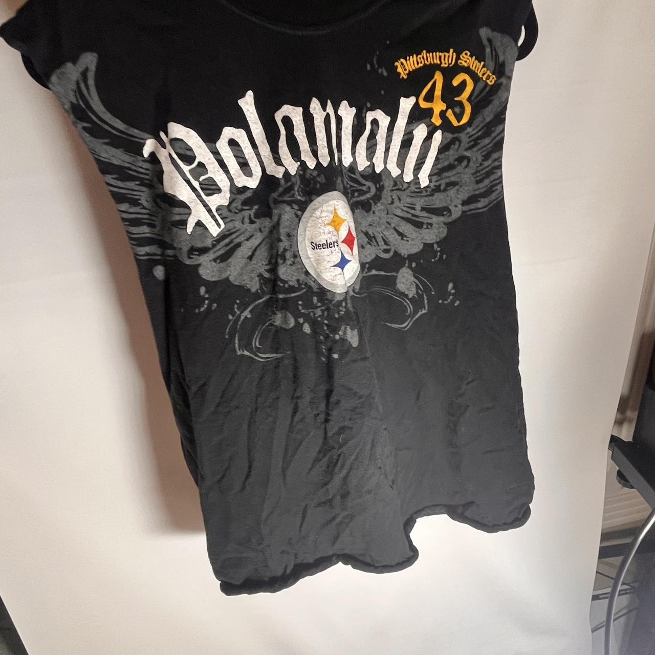 Pittsburgh Steelers T-Shirt GREY Size Large NFL Team Apparel