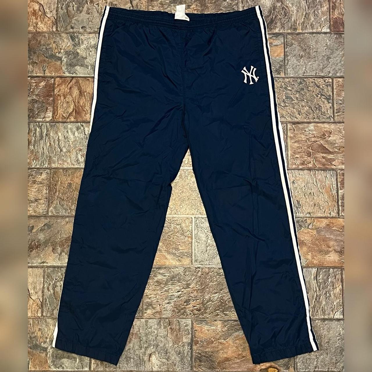 Vintage Adidas NY Yankees sweatpants/ track pants. - Depop