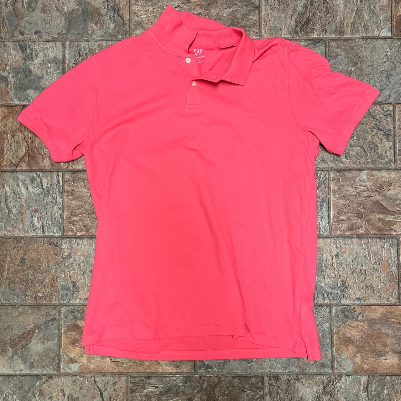 KANYE WEST pink polo. Pink Gap Polo shirt dm for... - Depop