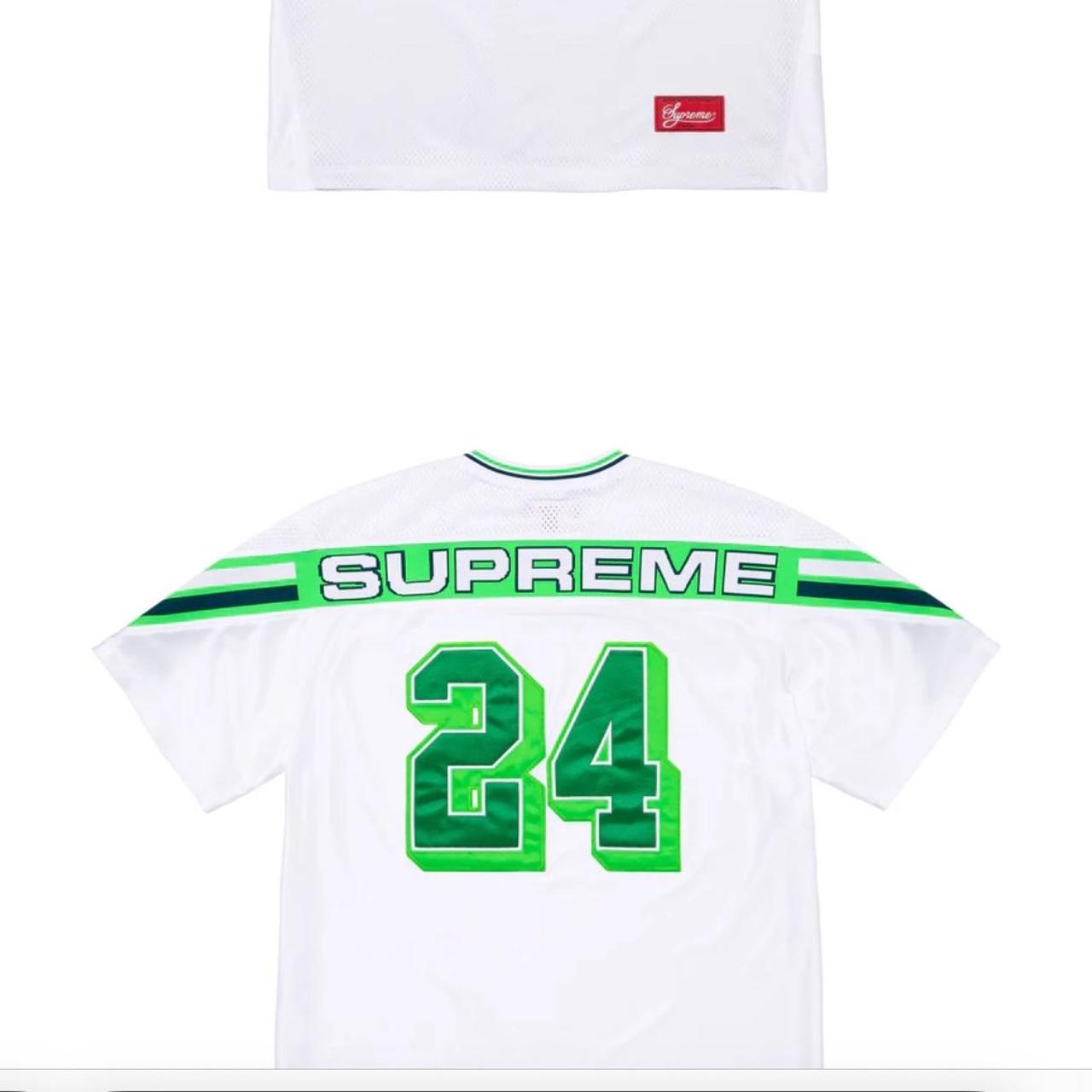 Supreme Jacquard Rib Football Jersey White Men's - FW24 - US