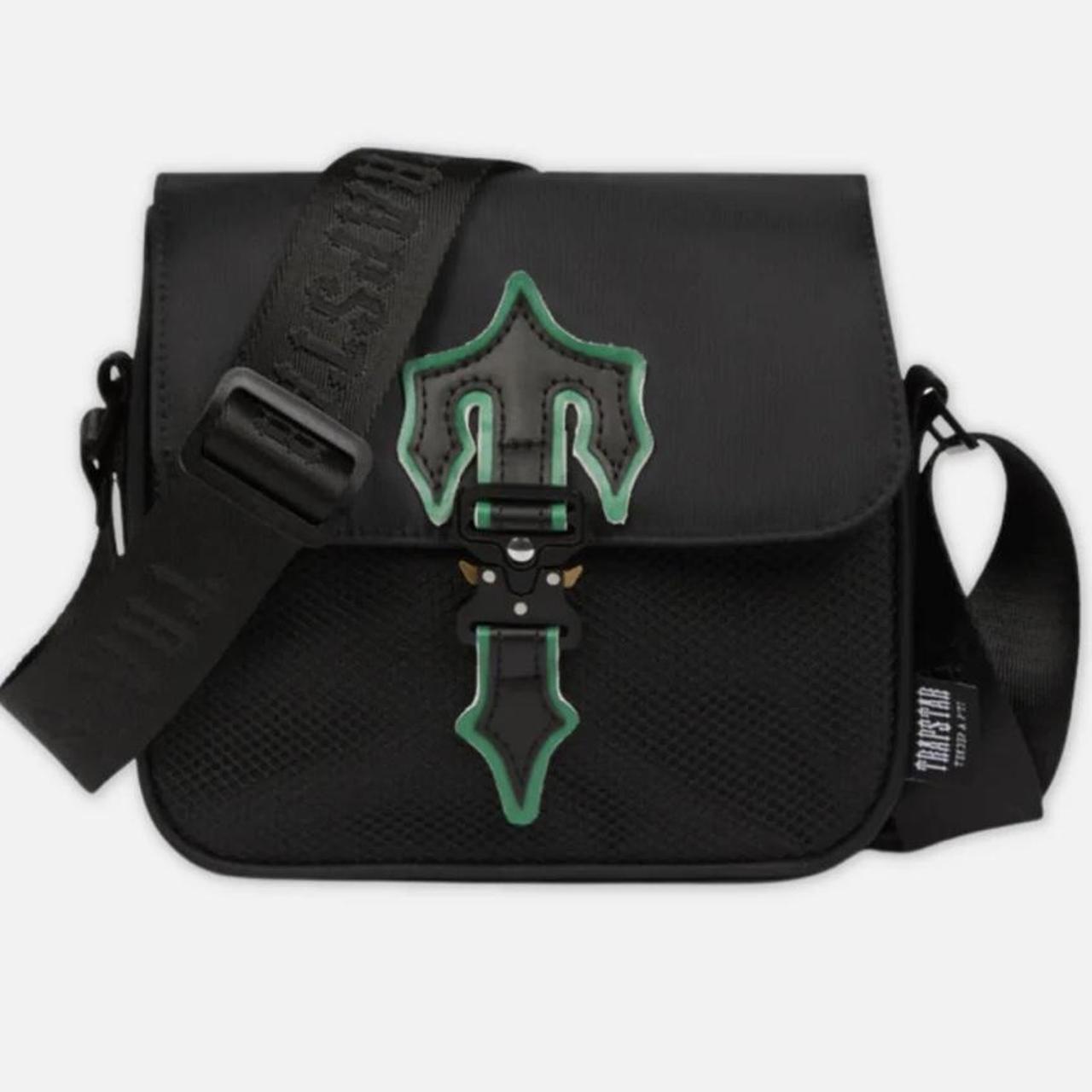 TRAPSTAR MESSENGER BAG 1.0 BLACK/GREEN BRAND NEW... Depop