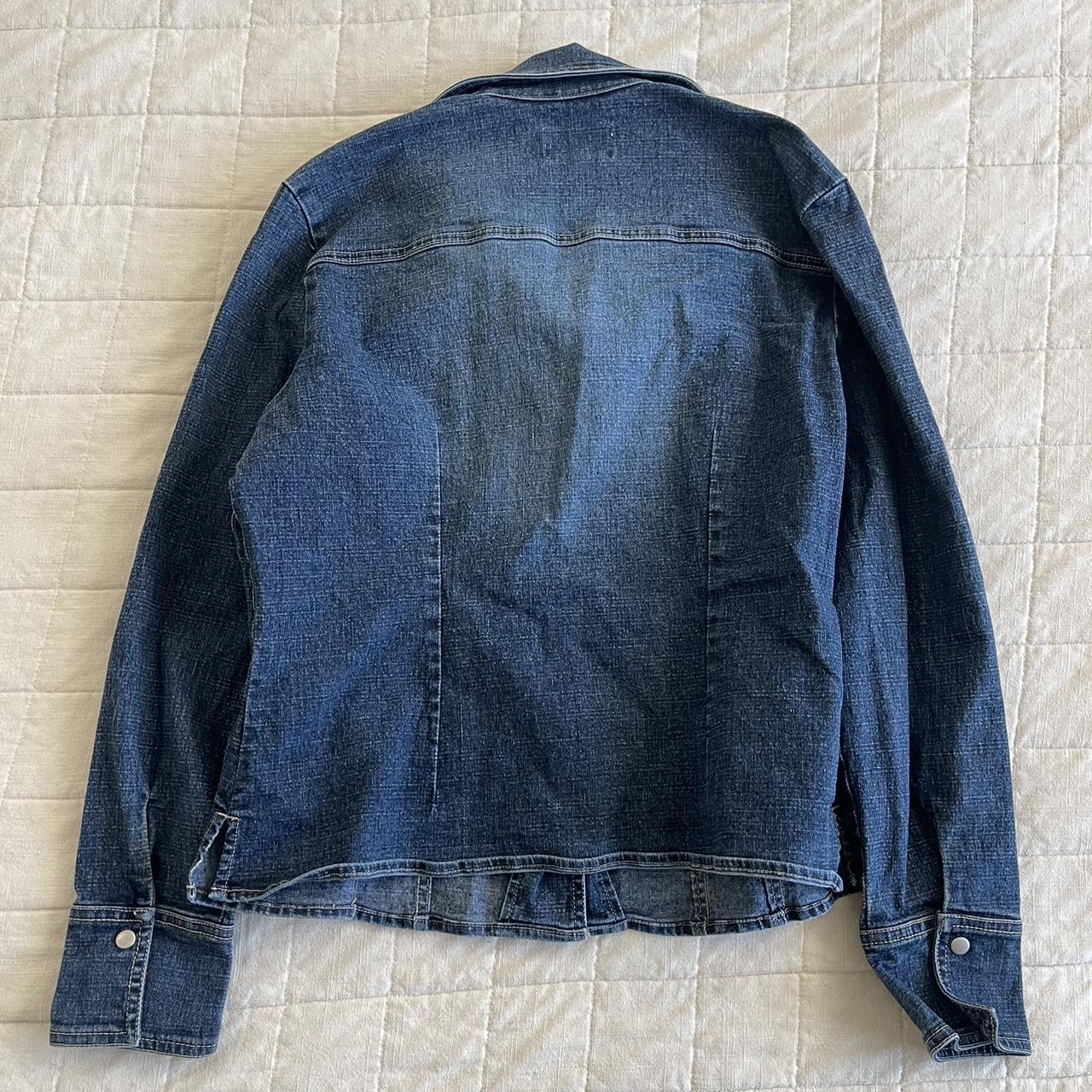 Y2k Live a little denim pleated jacket such a cute... - Depop