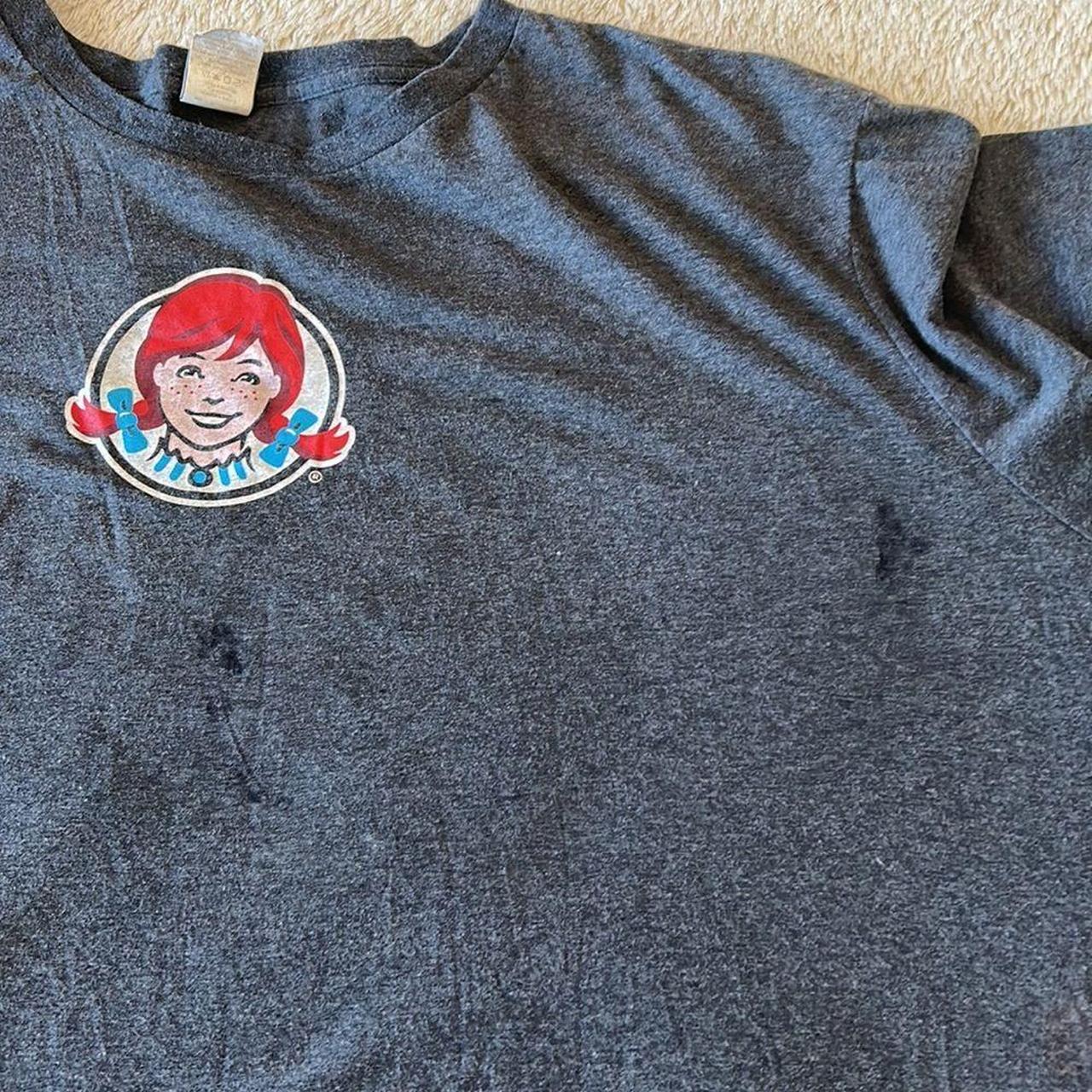 Men's Grey and Red Tshirt Depop