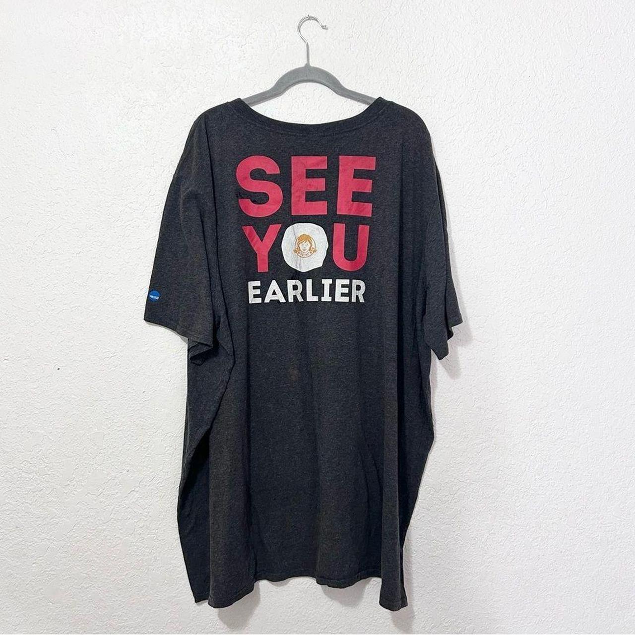 Men's Grey and Red Tshirt Depop