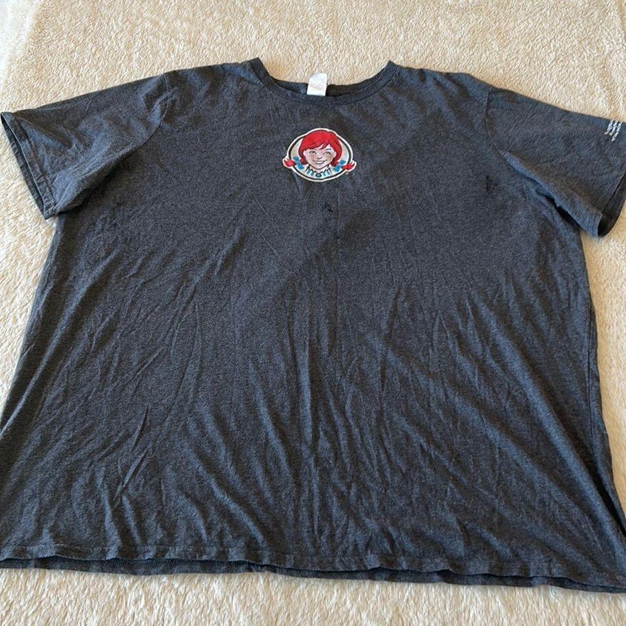 Men's Grey and Red Tshirt Depop