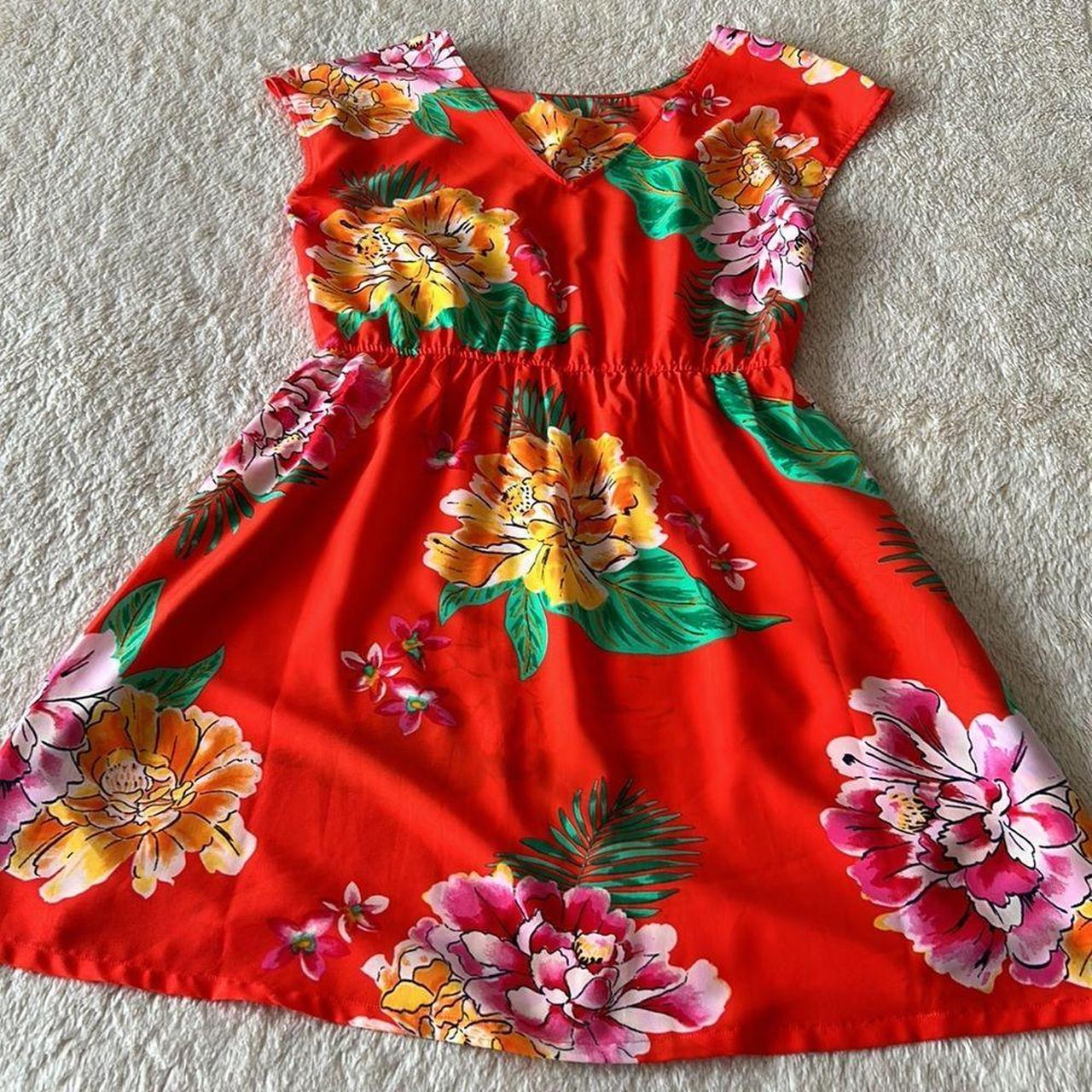 Old navy hotsell red floral dress