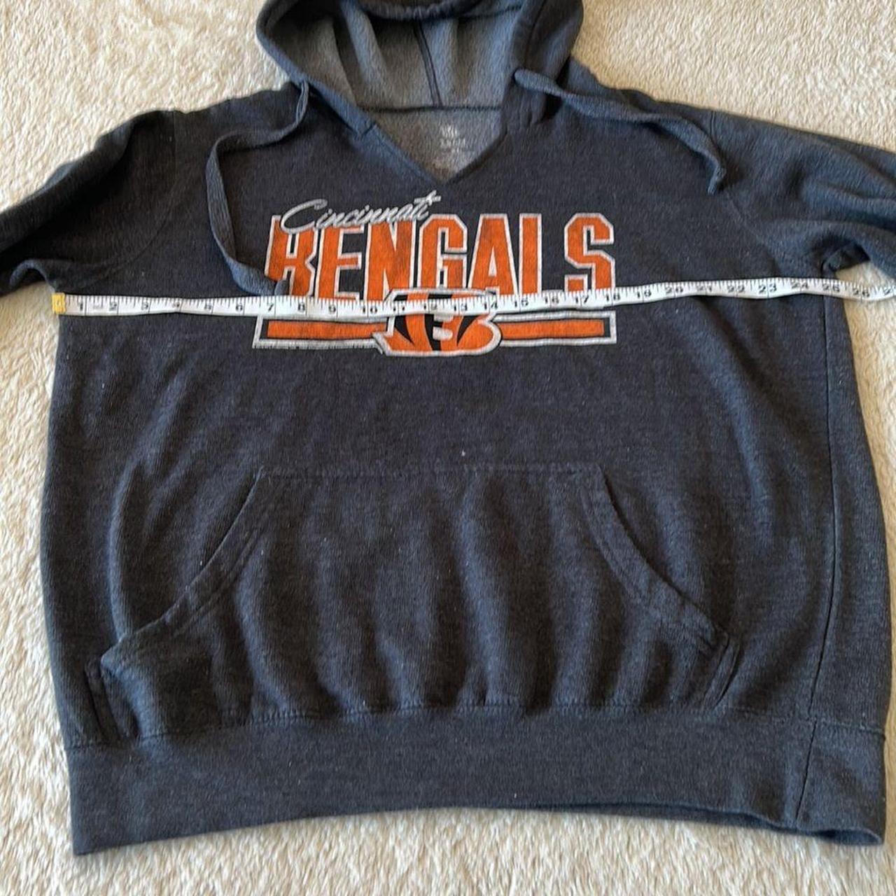 NFL Womens Cincinnati Bengals Hoodie Sweatshirt, Black, Medium