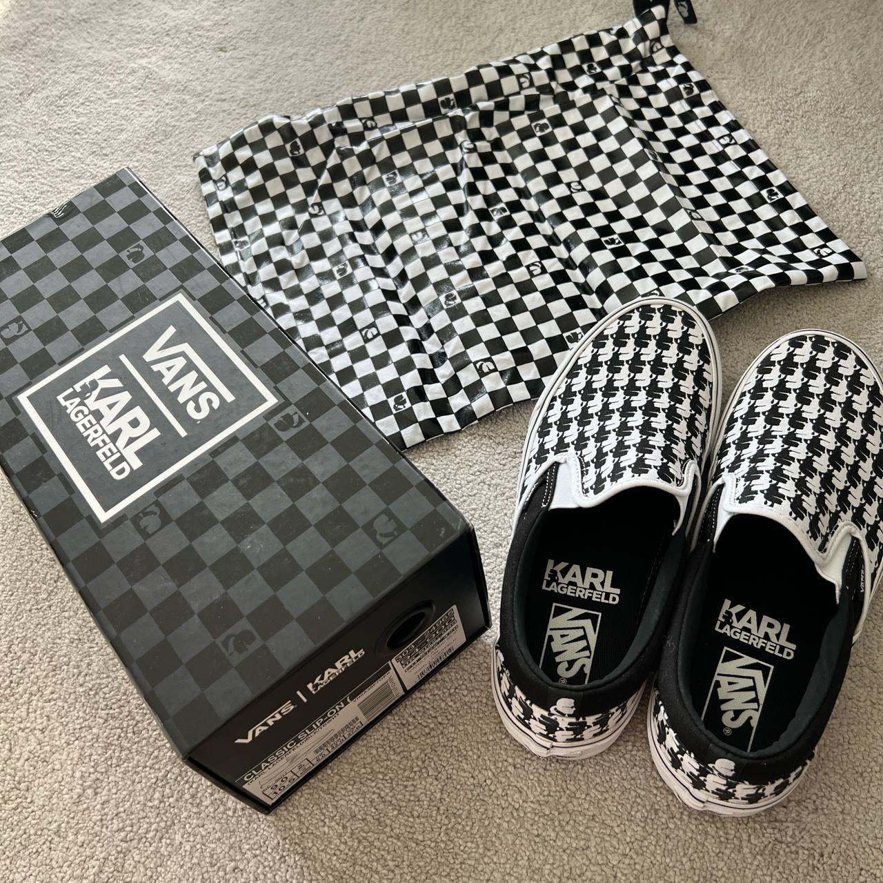 Vans karl lagerfeld deals slip on