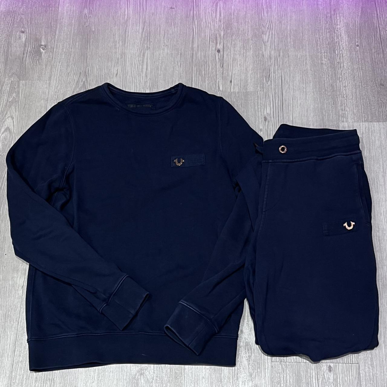 True Religion Tracksuit Navy Condition is... - Depop