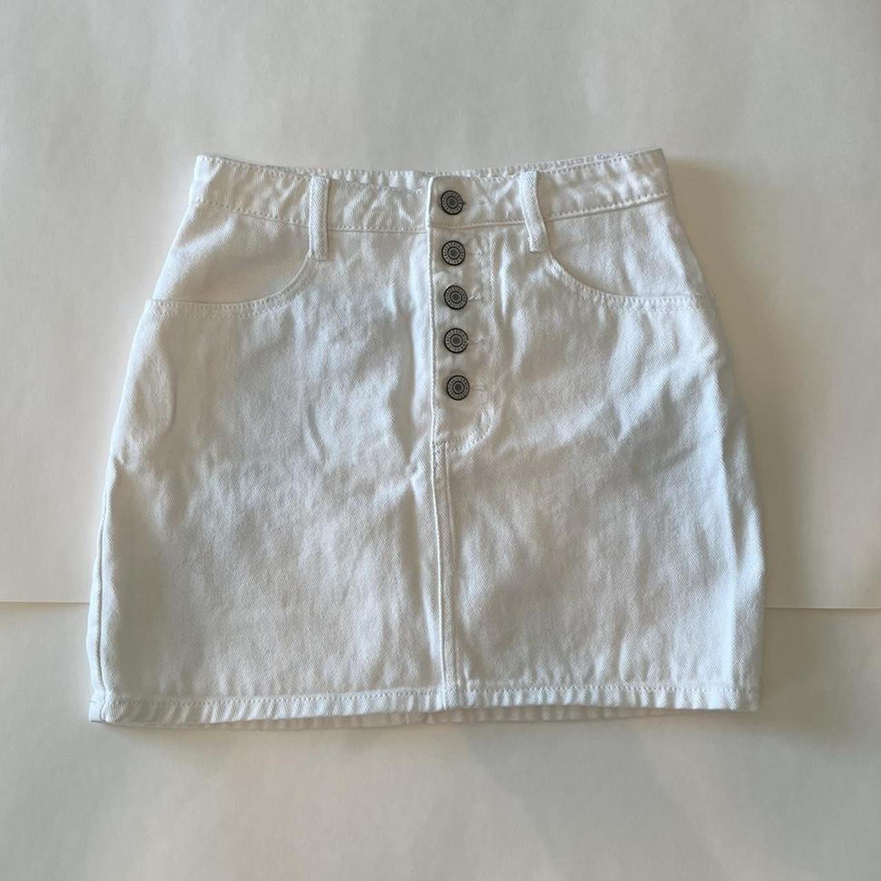 Brandy Melville Women's White Skirt 