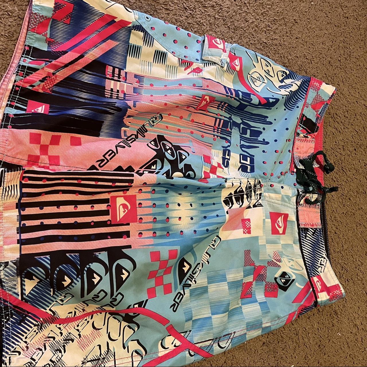 Men's Pink and Blue Swim-briefs-shorts | Depop