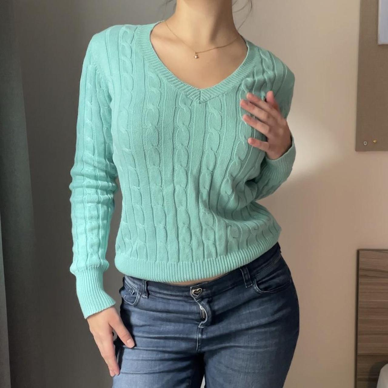 Turquoise sweater store womens