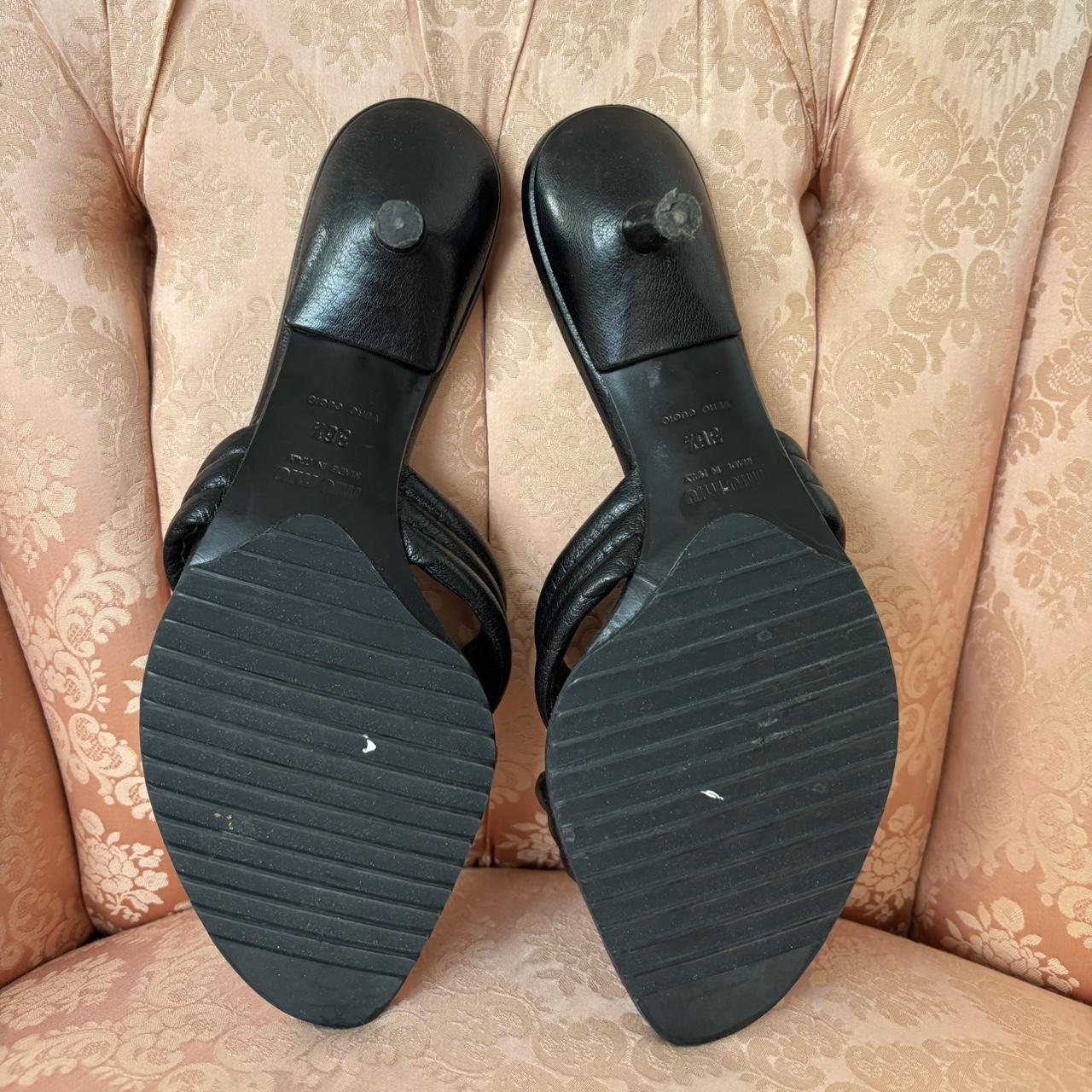 Miu Miu mules RARE vintage sabot sandals on kitten | Depop