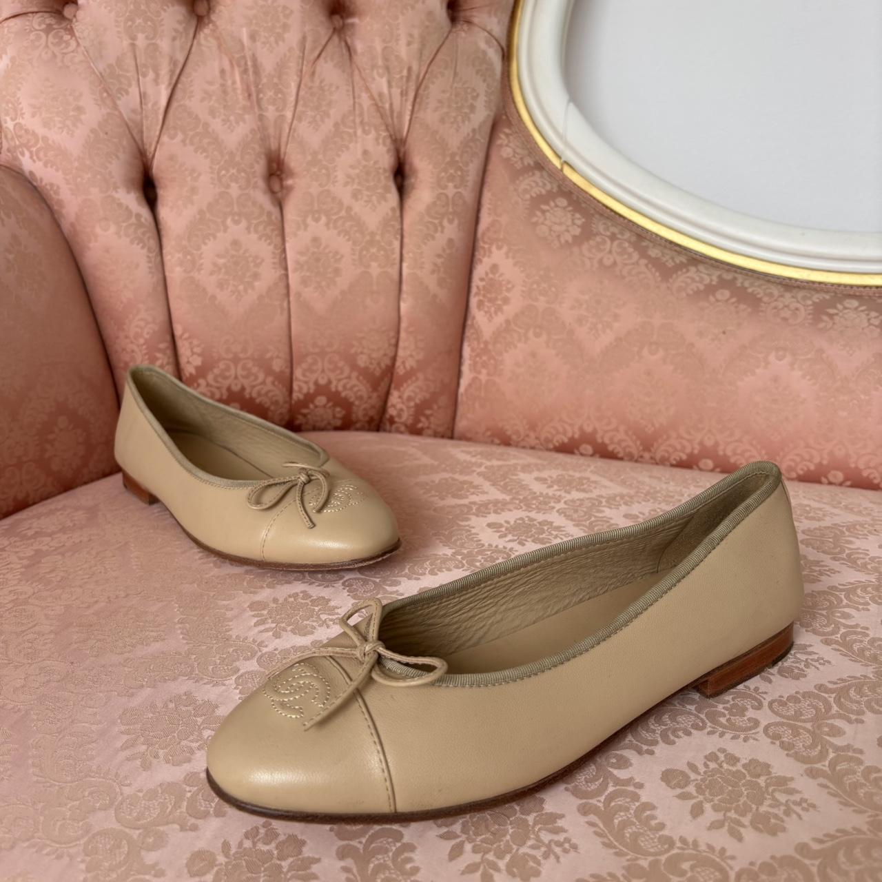 Chanel Flats Chanel Beige Pumps Flats Beige Chanel Shoes Ballerina