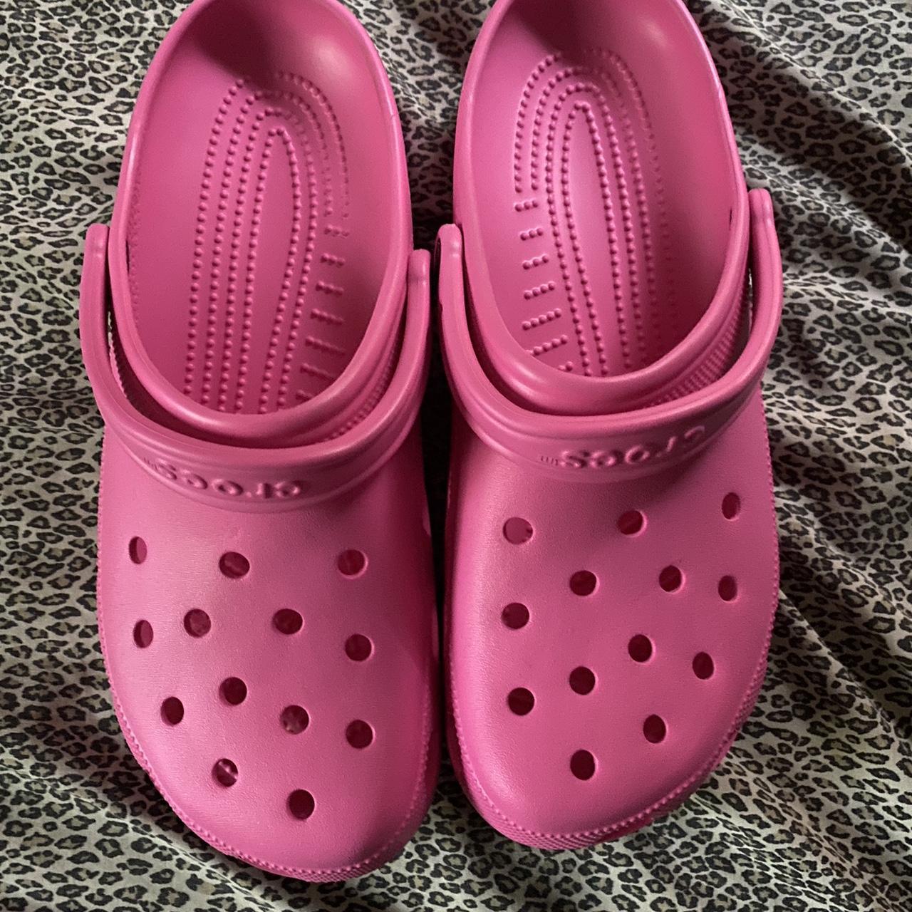 Crocs Men's Pink Clogs | Depop