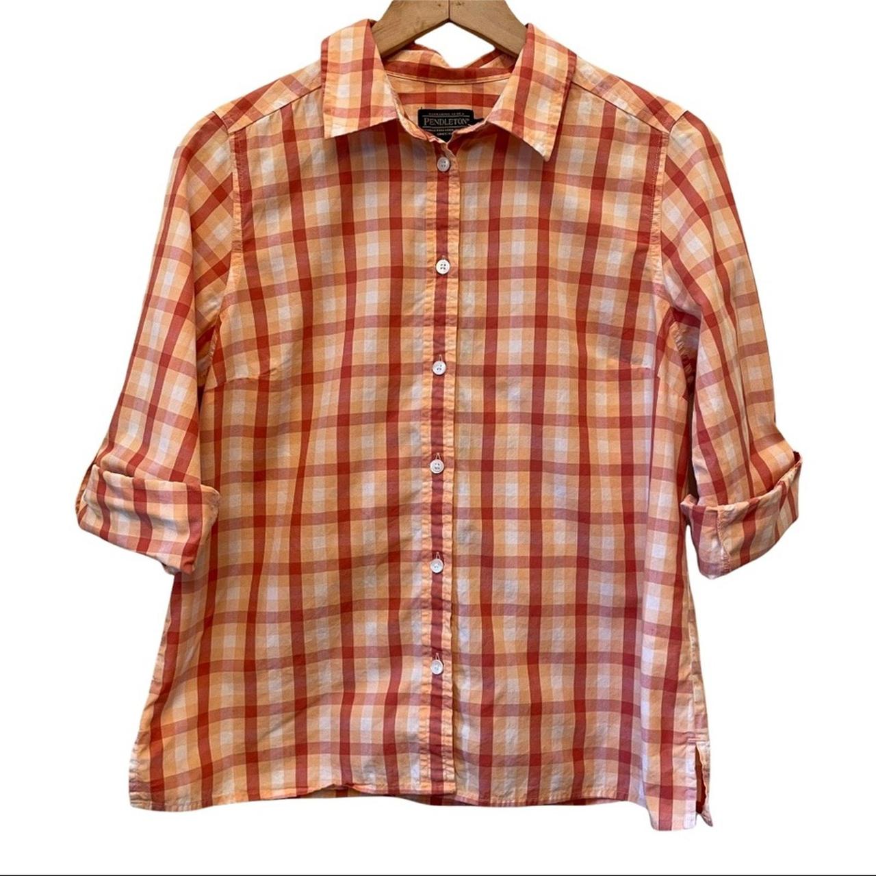 Pendleton Women's Blouse - Orange - M – Pendleton… - image 1