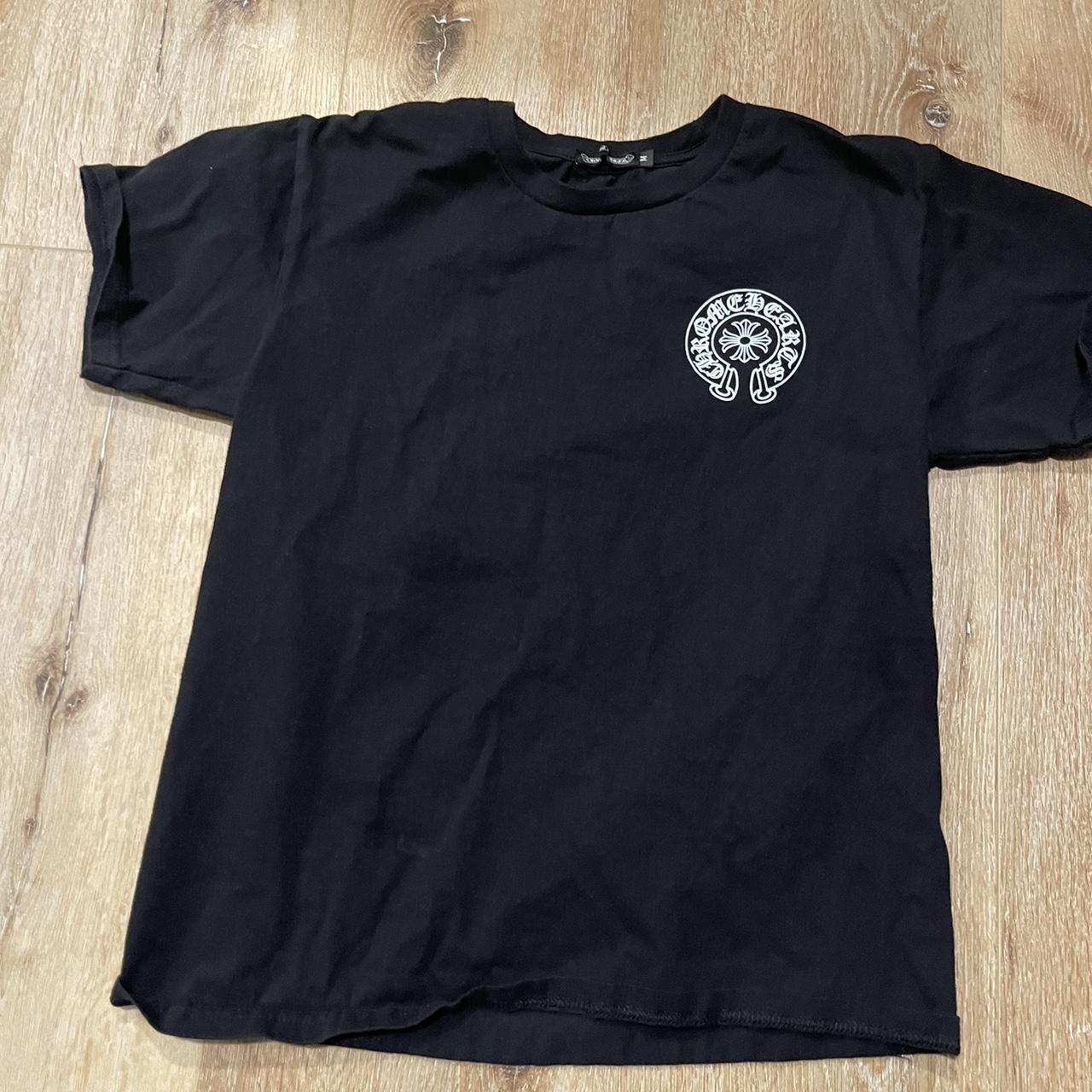 Chrome Hearts Men's Black T-shirt | Depop