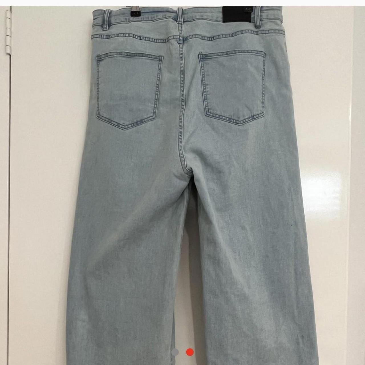 FAYT The Label Axel wide leg jeans light blue •... Depop
