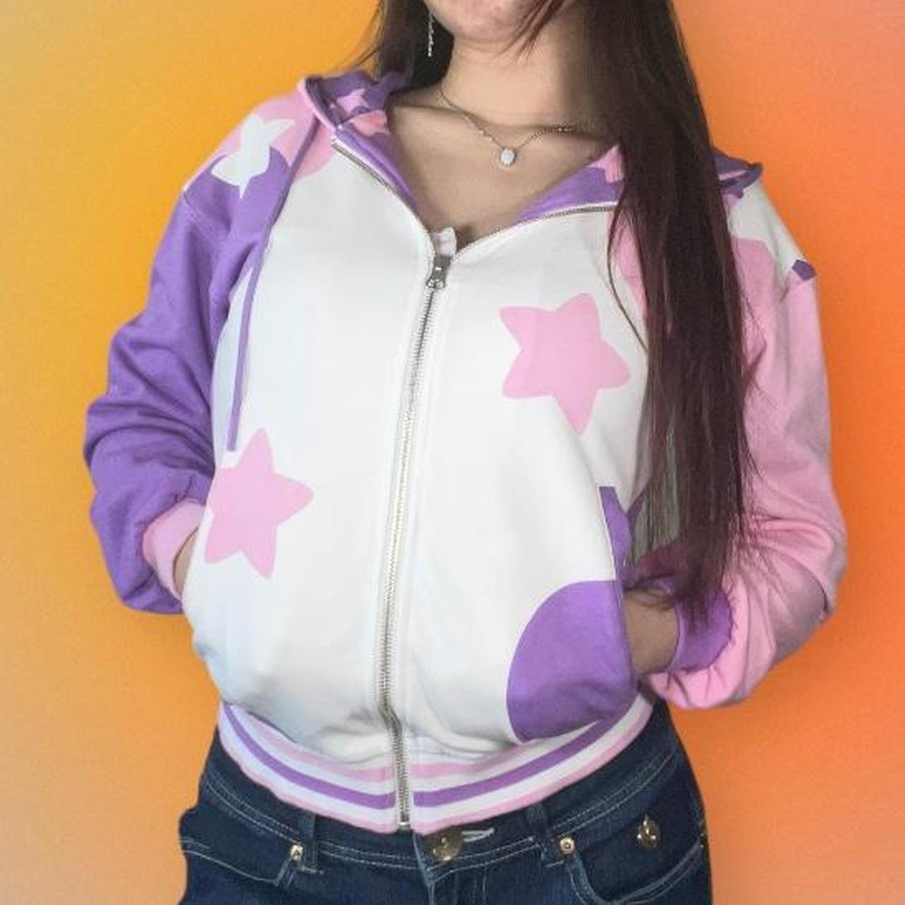 APHMAU Kawaii Star Jacket ₊˚.⁺₊pink and purple... - Depop