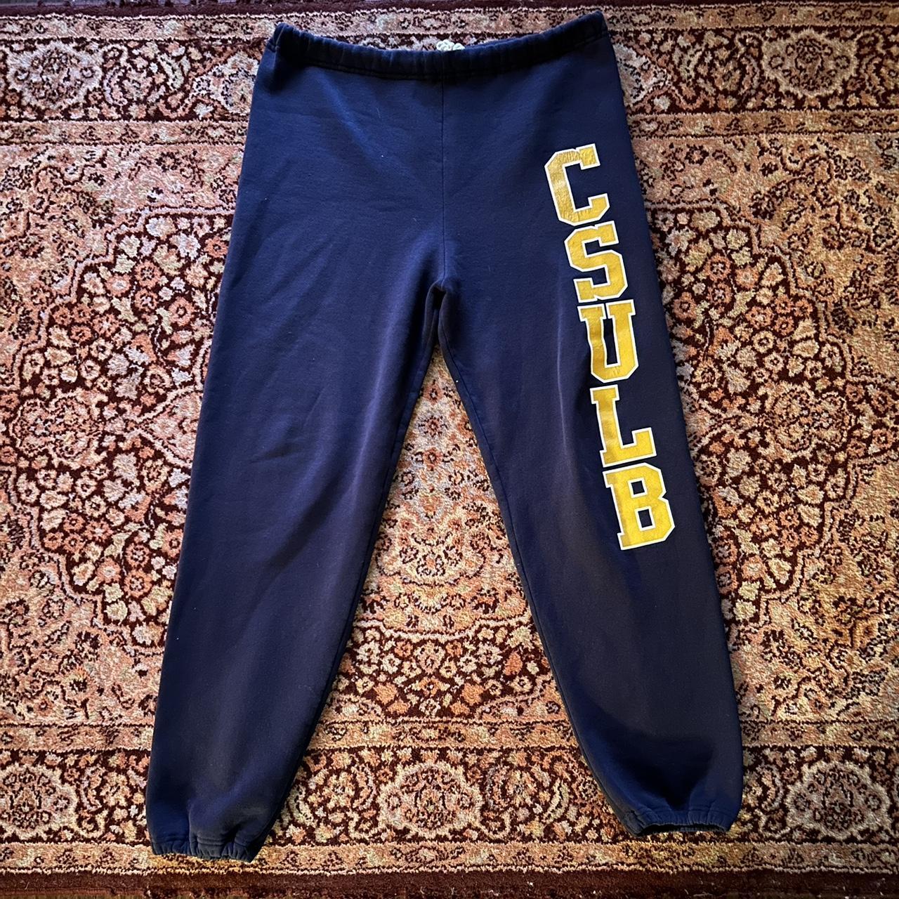 Russell Athletic Men's Navy and Yellow Joggers-tracksuits (2)