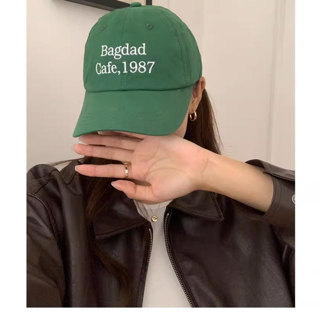 Sunday Cotton Korean Style cap - green | Depop