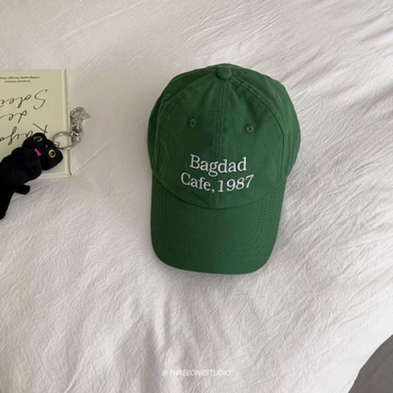 Sunday Cotton Korean Style cap - green | Depop