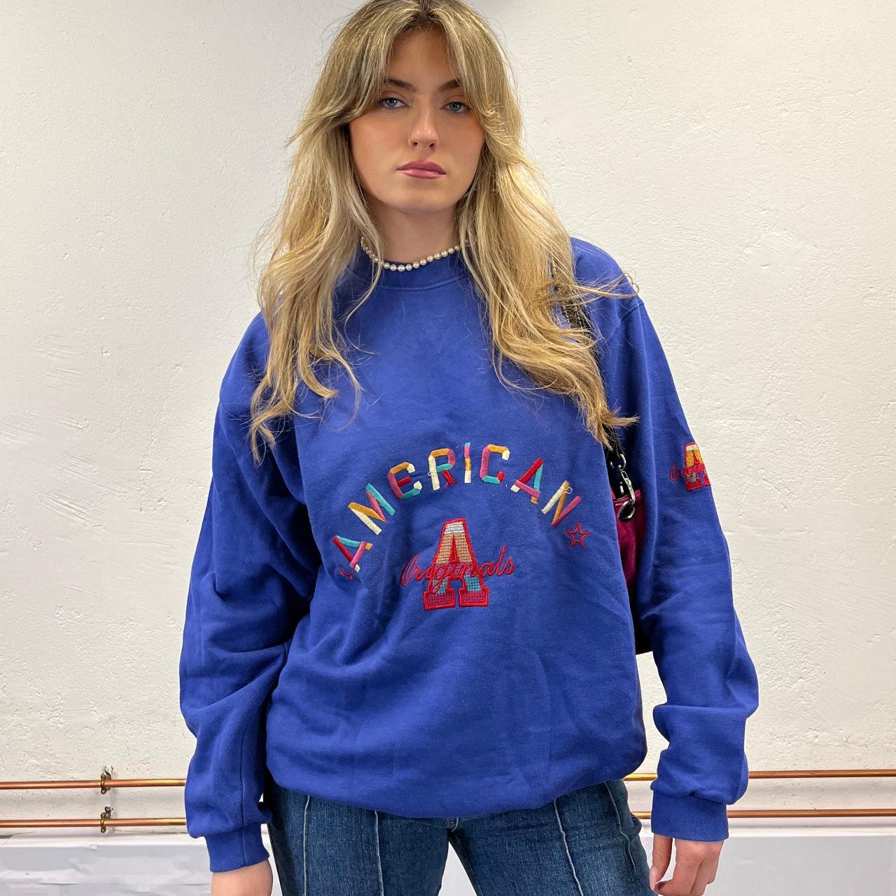 Vintage boyfriend fit sweatshirt with America... Depop