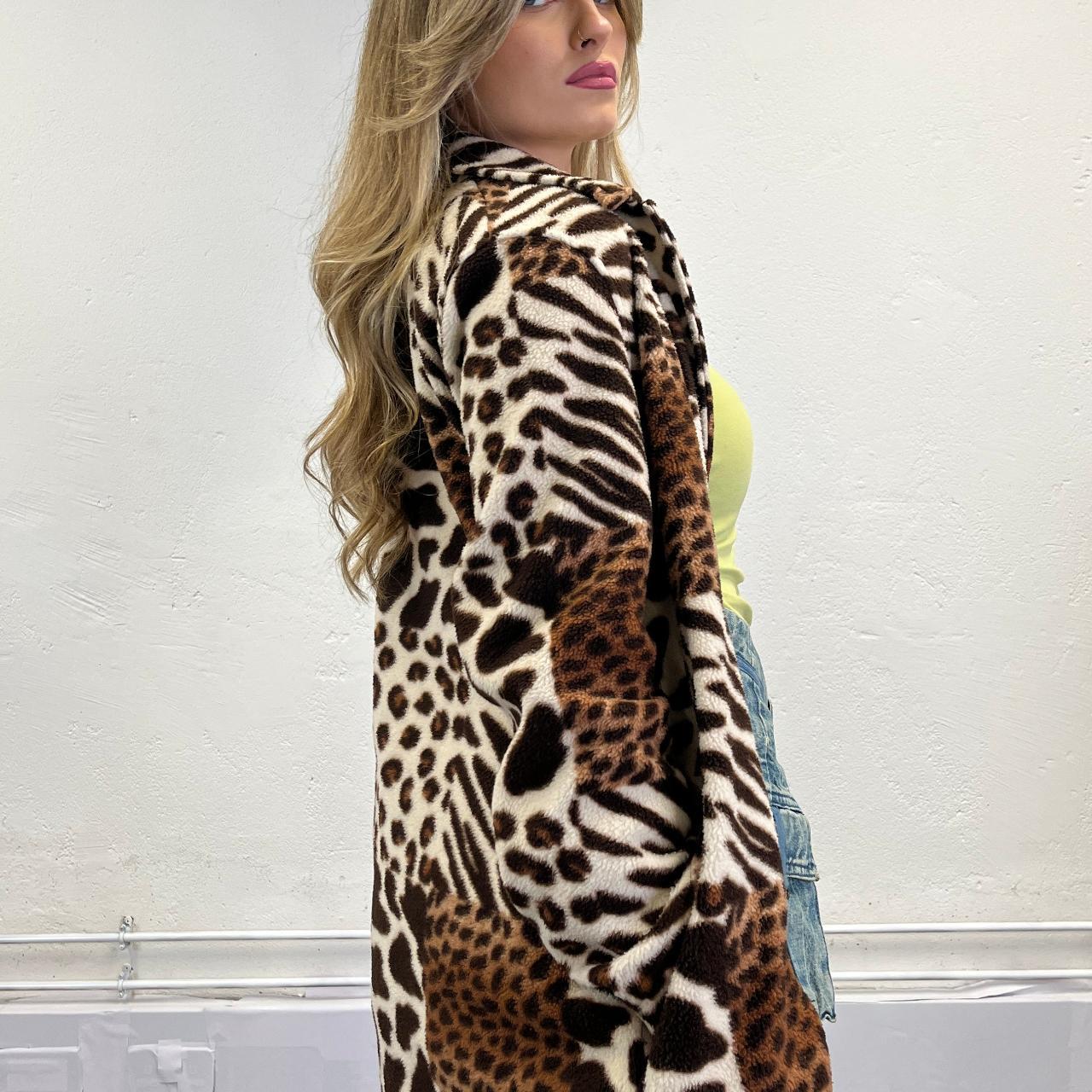 Vintage animal print fleece jacket, size M Please... Depop