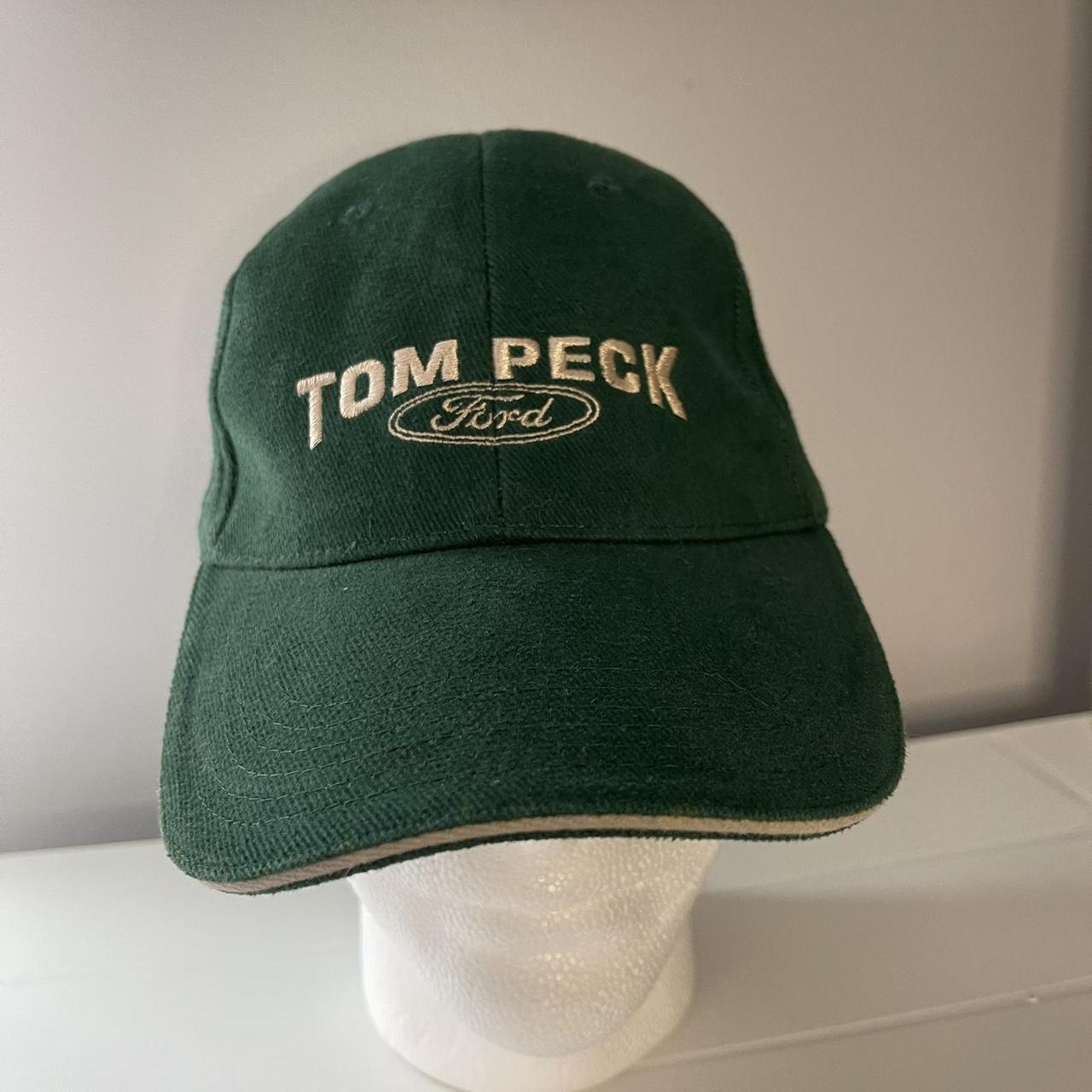 Men's Green and White Hat | Depop