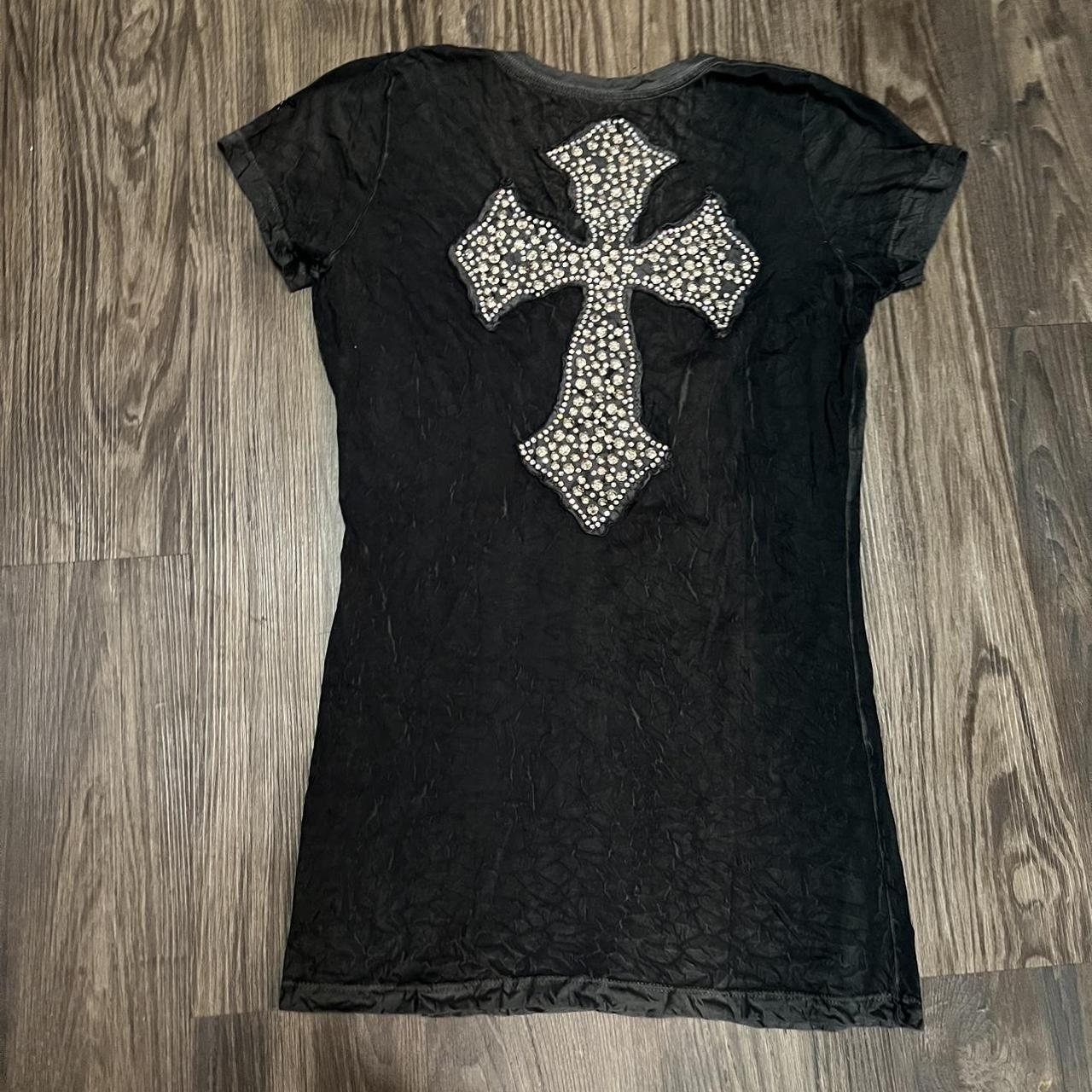 y2k cross shirt