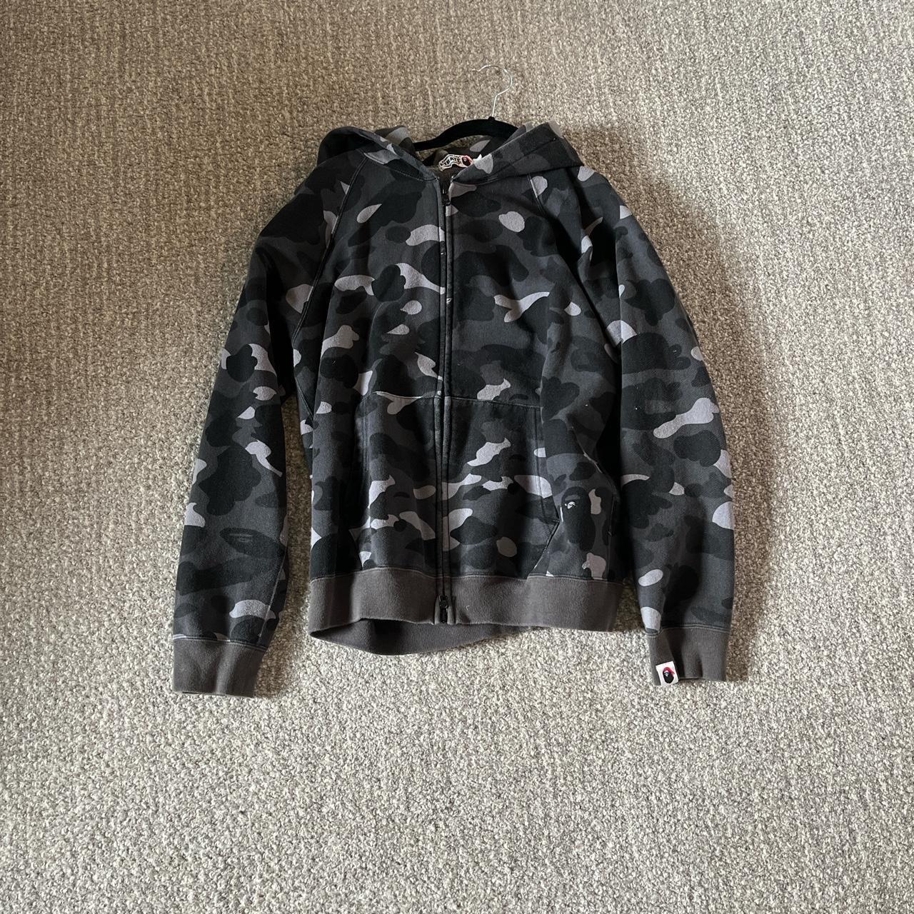 BAPE Men's Black Hoodie | Depop