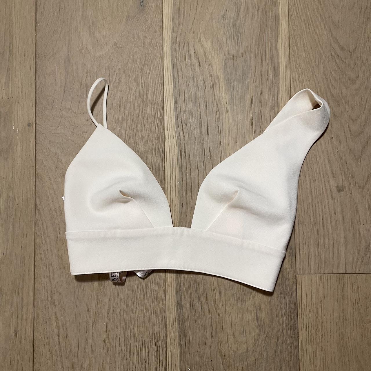 House of CB Women's White Croptop Depop