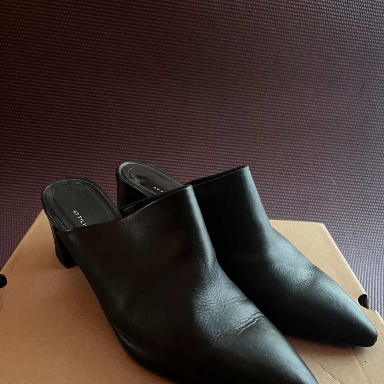 AGL Attilio Giusti Leombruni mule black leather Depop