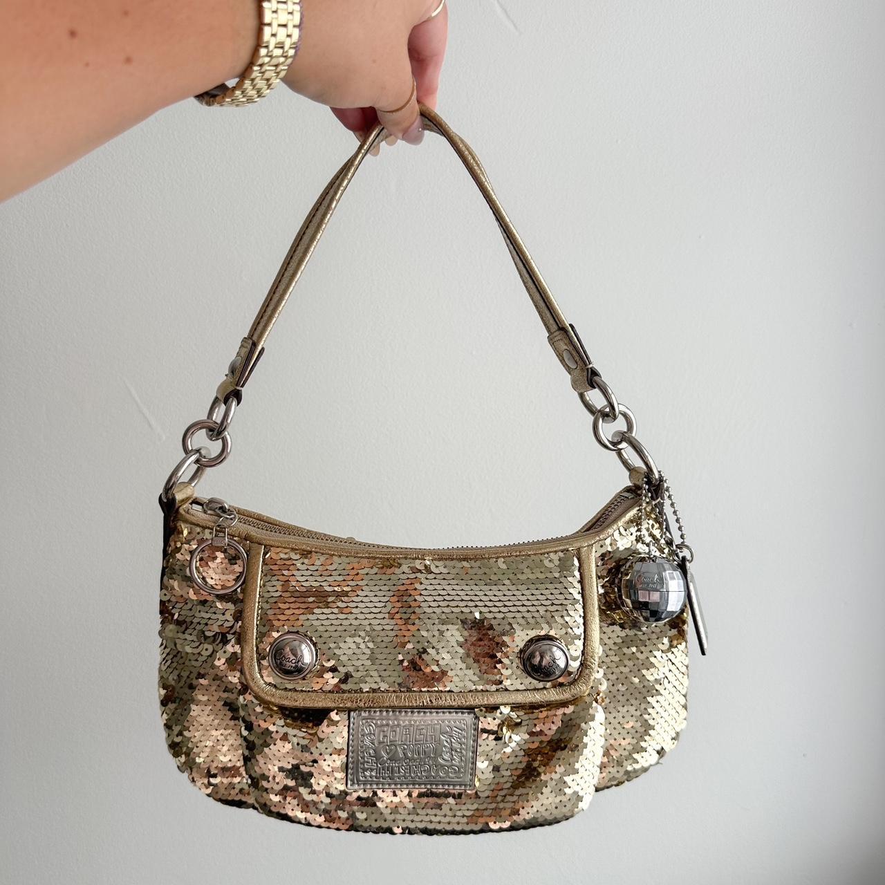 Coach poppy sequin purse sale